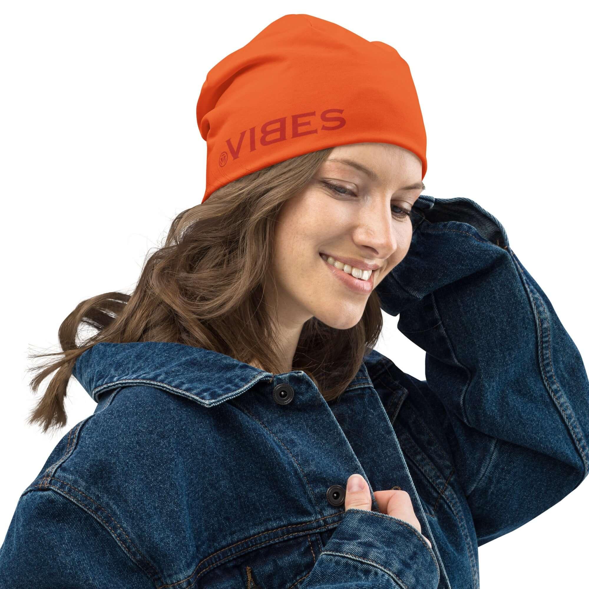 VIBES Beanie Unisex (Orange) - Time Of Vibes