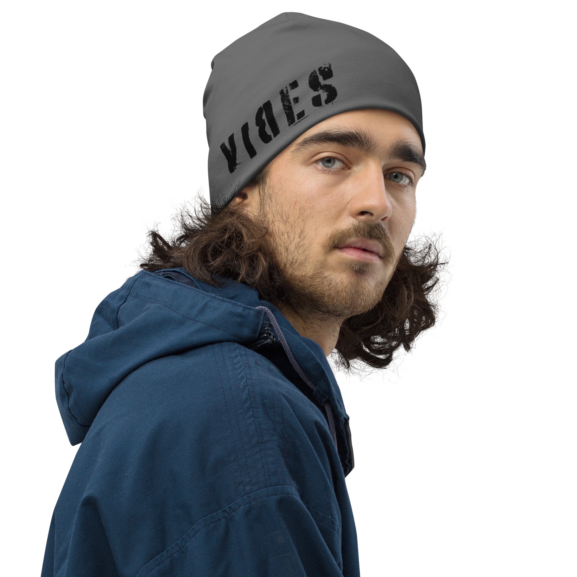TOV Beanie | VIBES II (Grau/Schwarz) * Unisex - Time Of Vibes
