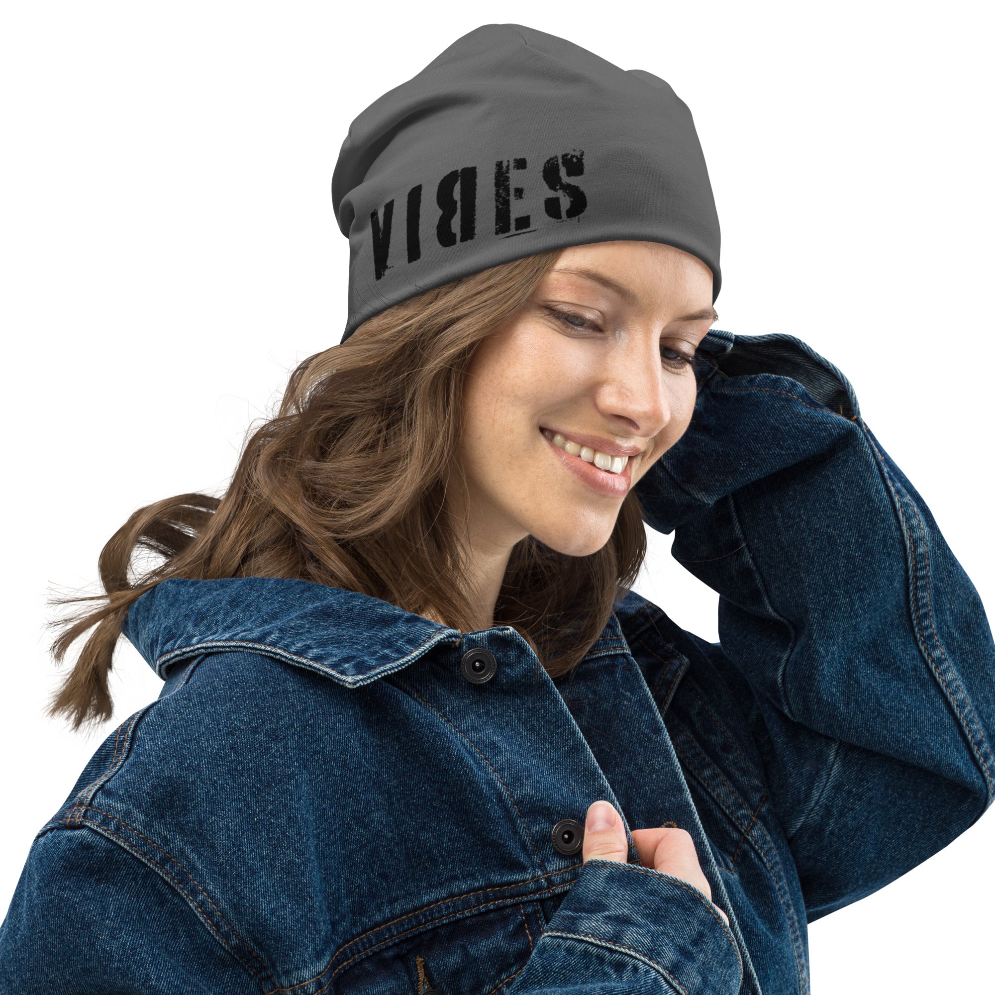 TOV Beanie | VIBES II (Grau/Schwarz) * Unisex - Time Of Vibes