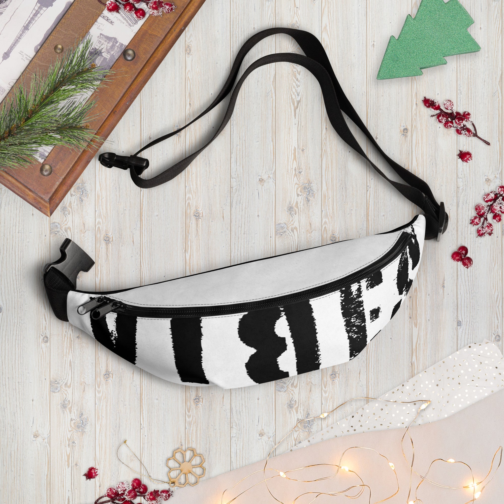 TOV Bauchtasche VIBES II (Weiß/Schwarz) - Time Of Vibes