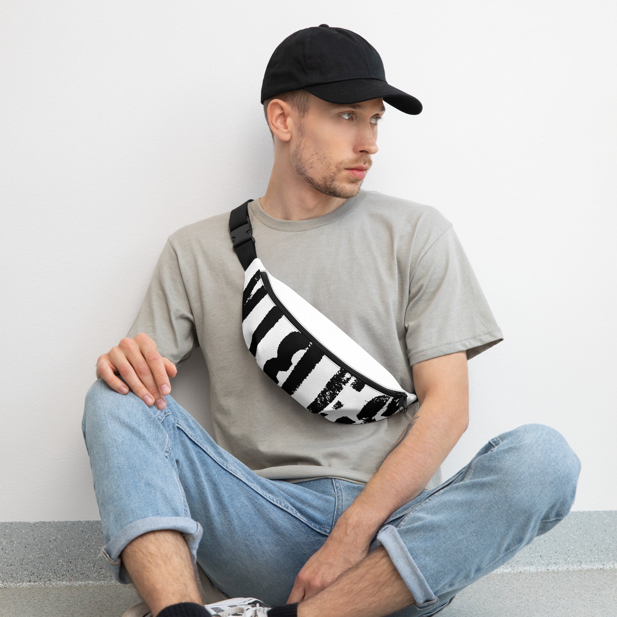 TOV Bauchtasche VIBES II (Weiß/Schwarz) - Time Of Vibes