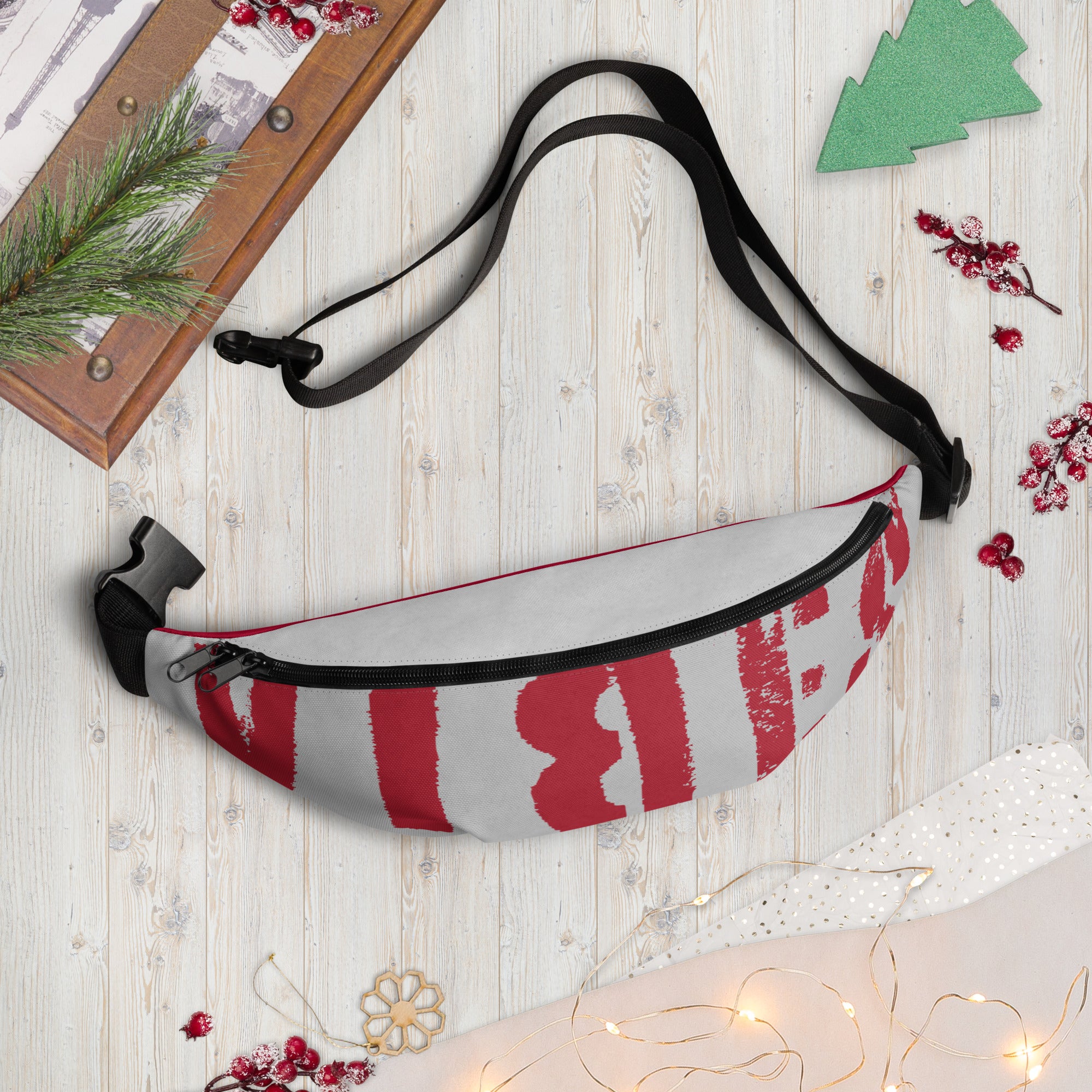 TOV Bauchtasche VIBES II (Silber/Rot) - Time Of Vibes