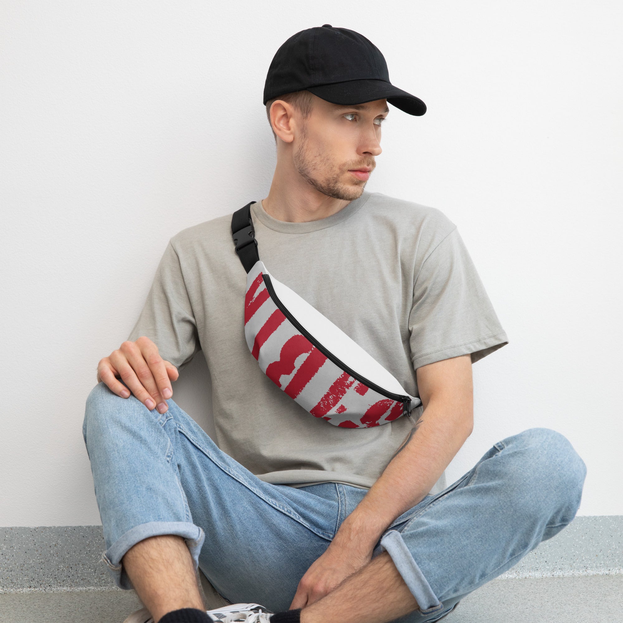 TOV Bauchtasche VIBES II (Silber/Rot) - Time Of Vibes