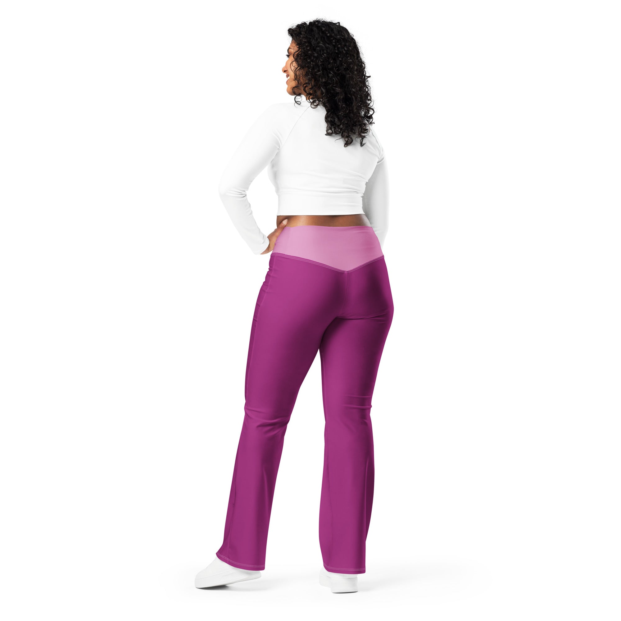 TOV Leggings mit Schlag | VIBES (Pink) - Time Of Vibes