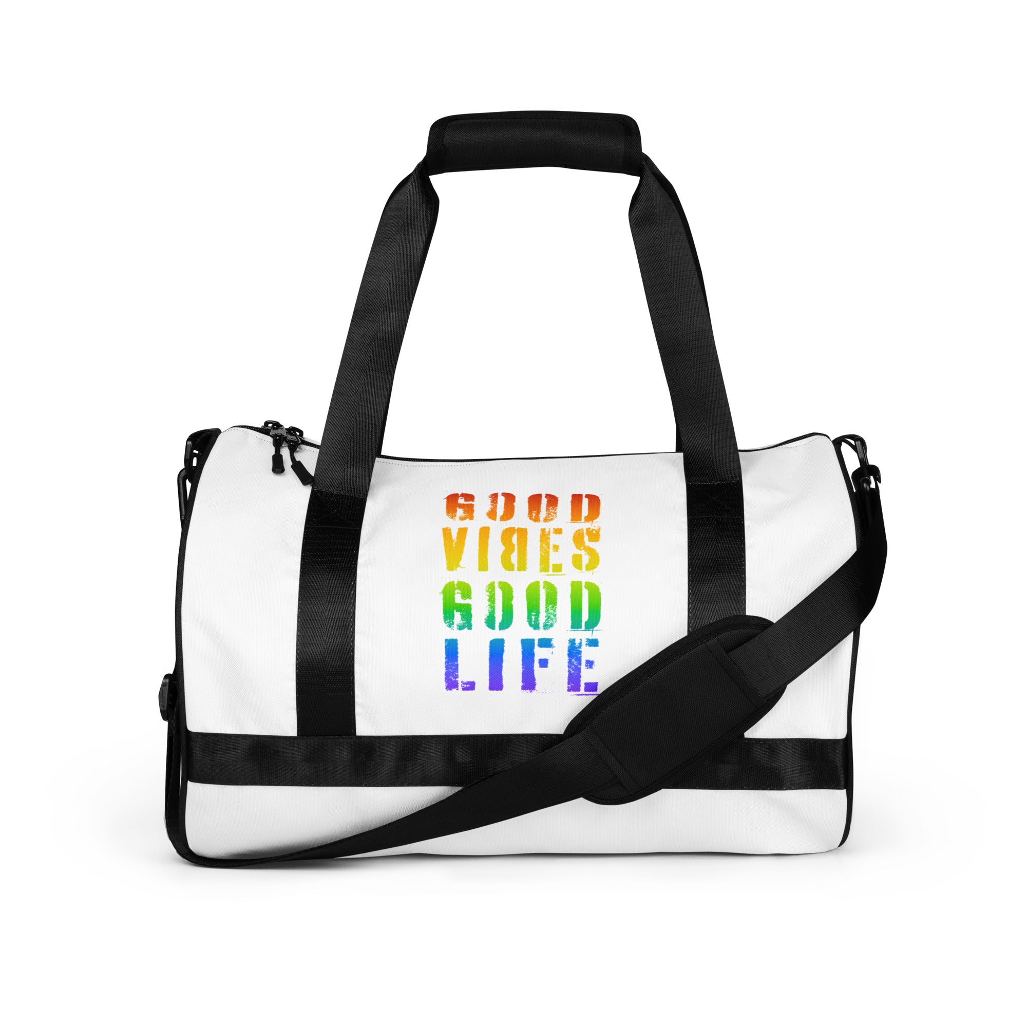 TOV Sporttasche | GOOD-LIFE LGBTQ (Weiß) - Time Of Vibes