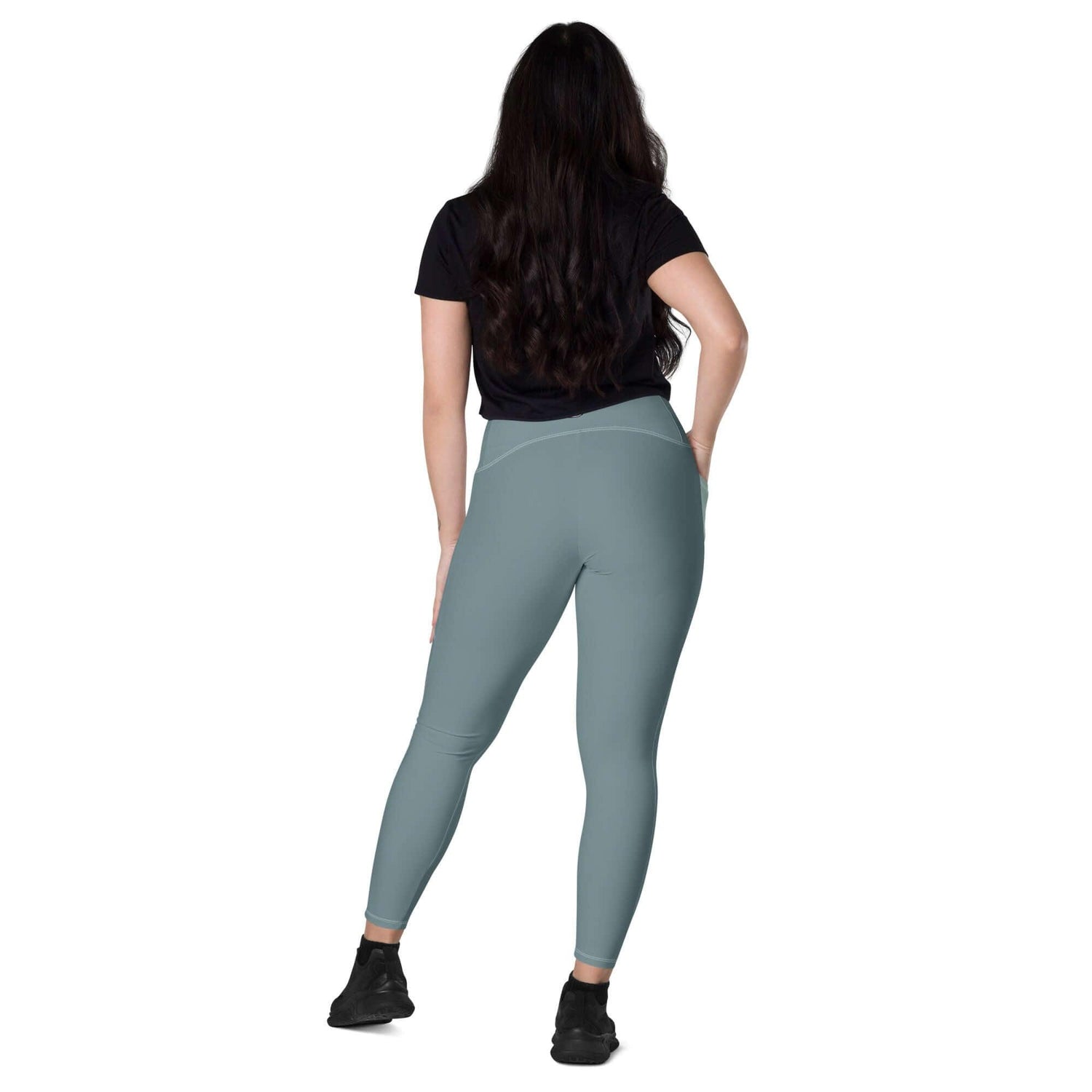 VIBES Leggings mit Taschen (Graublau) - Time Of Vibes