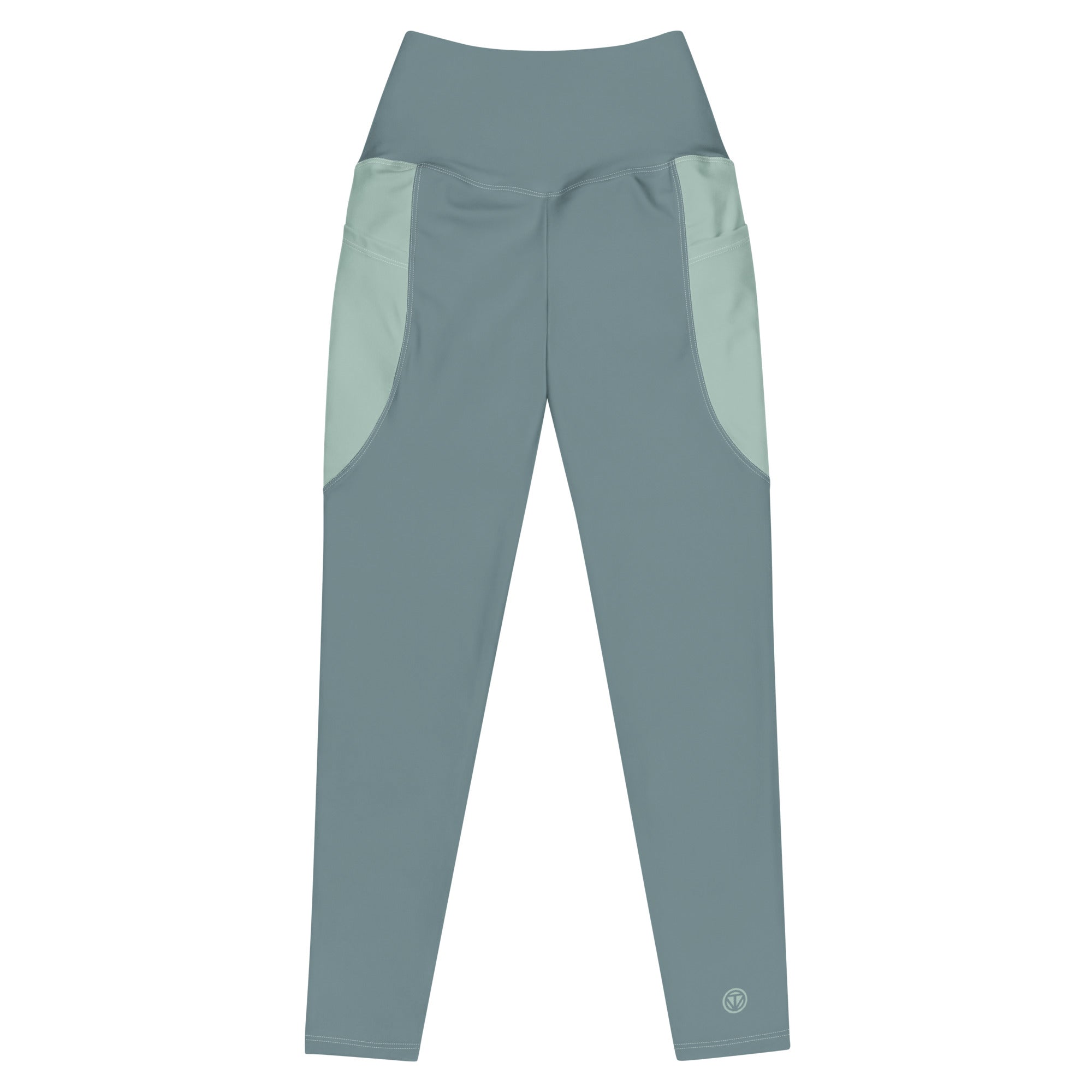 TOV Leggins mit Taschen (Graublau/Türkis) - Time Of Vibes