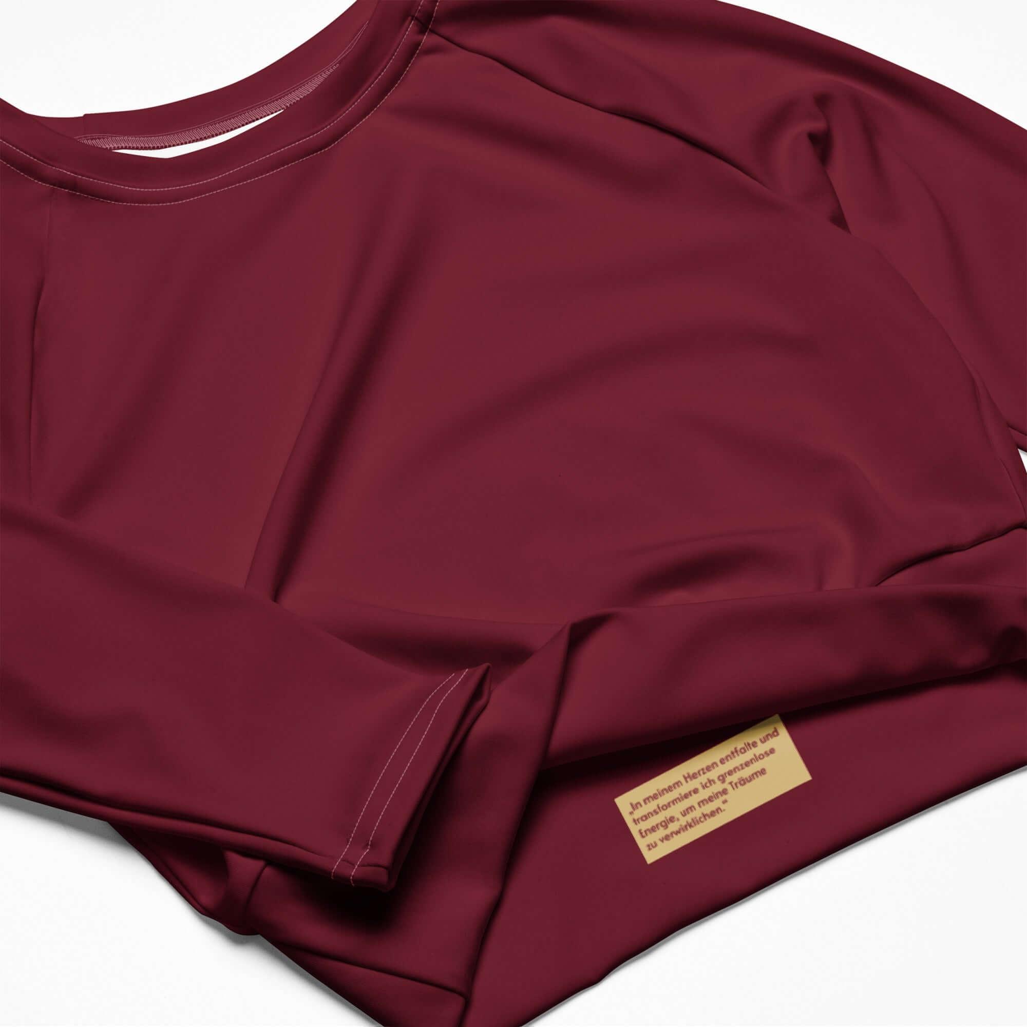 MAOB Langarm Crop Top | FEUER - Time Of Vibes