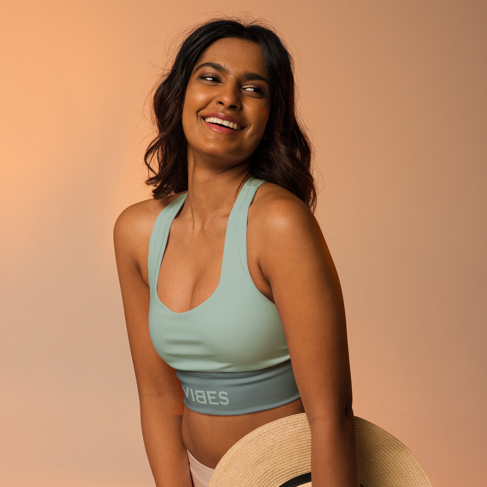 TOV Langer Sport-BH | VIBES (Graublau) - Time Of Vibes