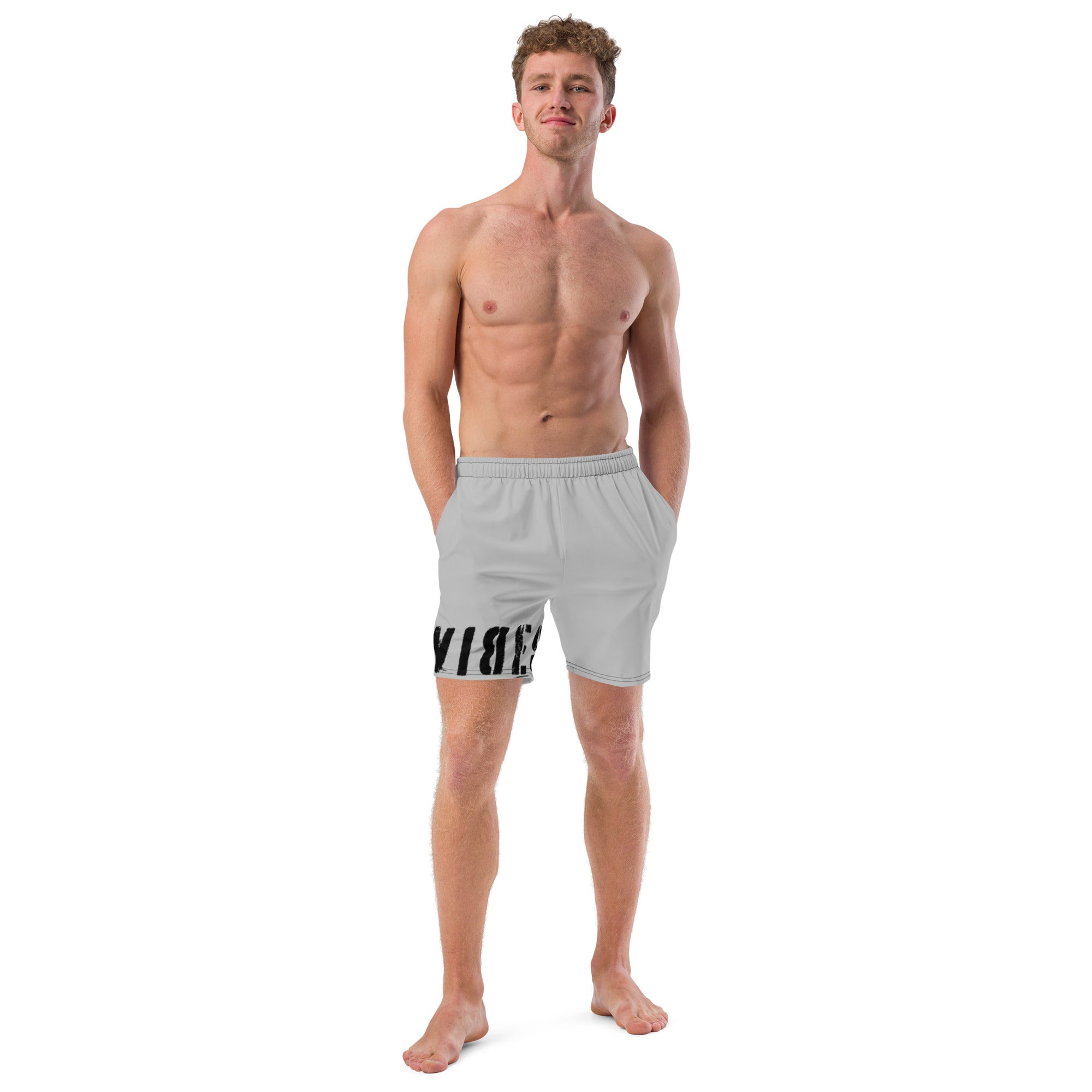 TOV Badeshorts VIBES II (Silbergrau) - Time Of Vibes