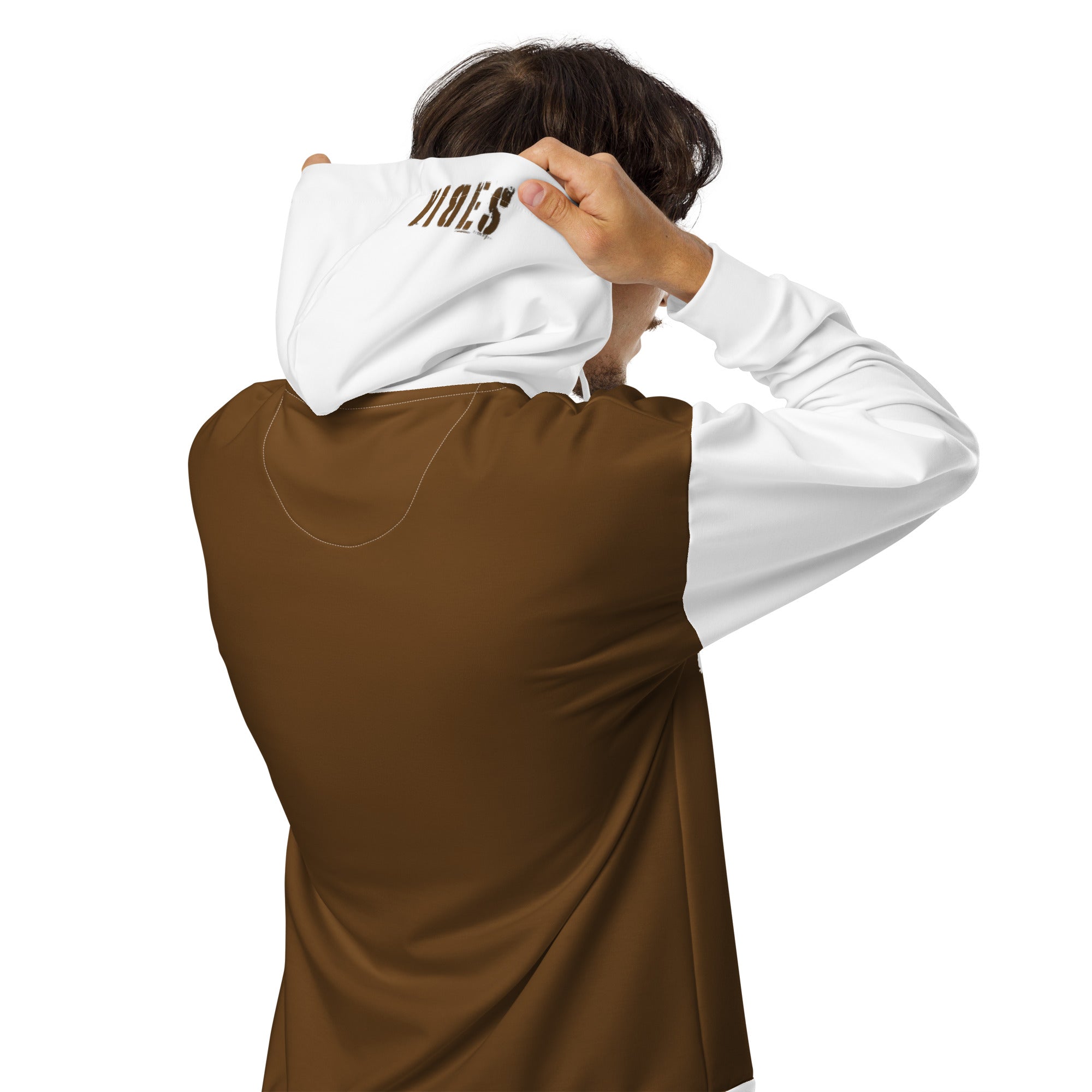 TOV Zip-Hoodie | VIBES II (Braun/Weiß) * Unisex - Time Of Vibes