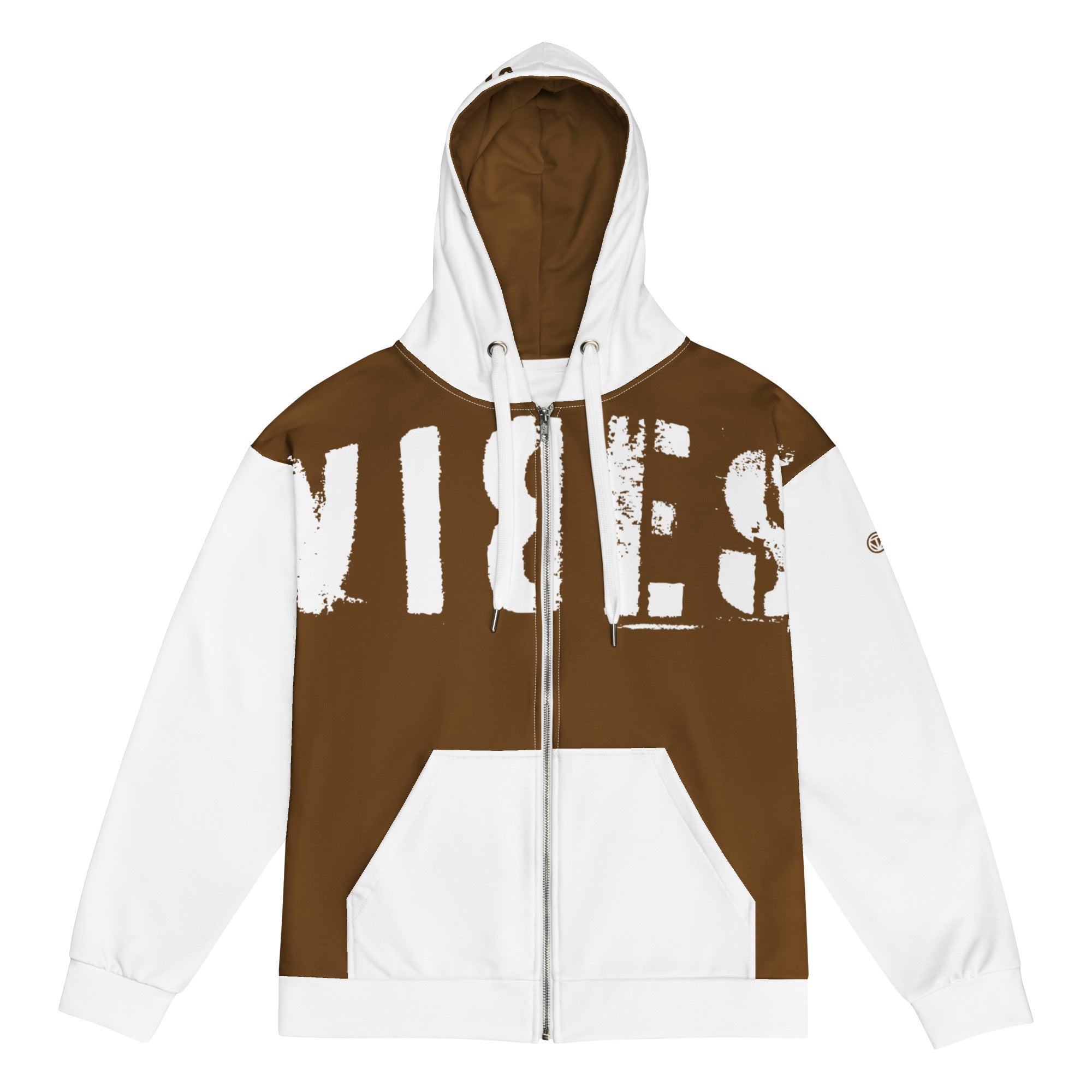TOV Zip-Hoodie | VIBES II (Braun/Weiß) * Unisex - Time Of Vibes