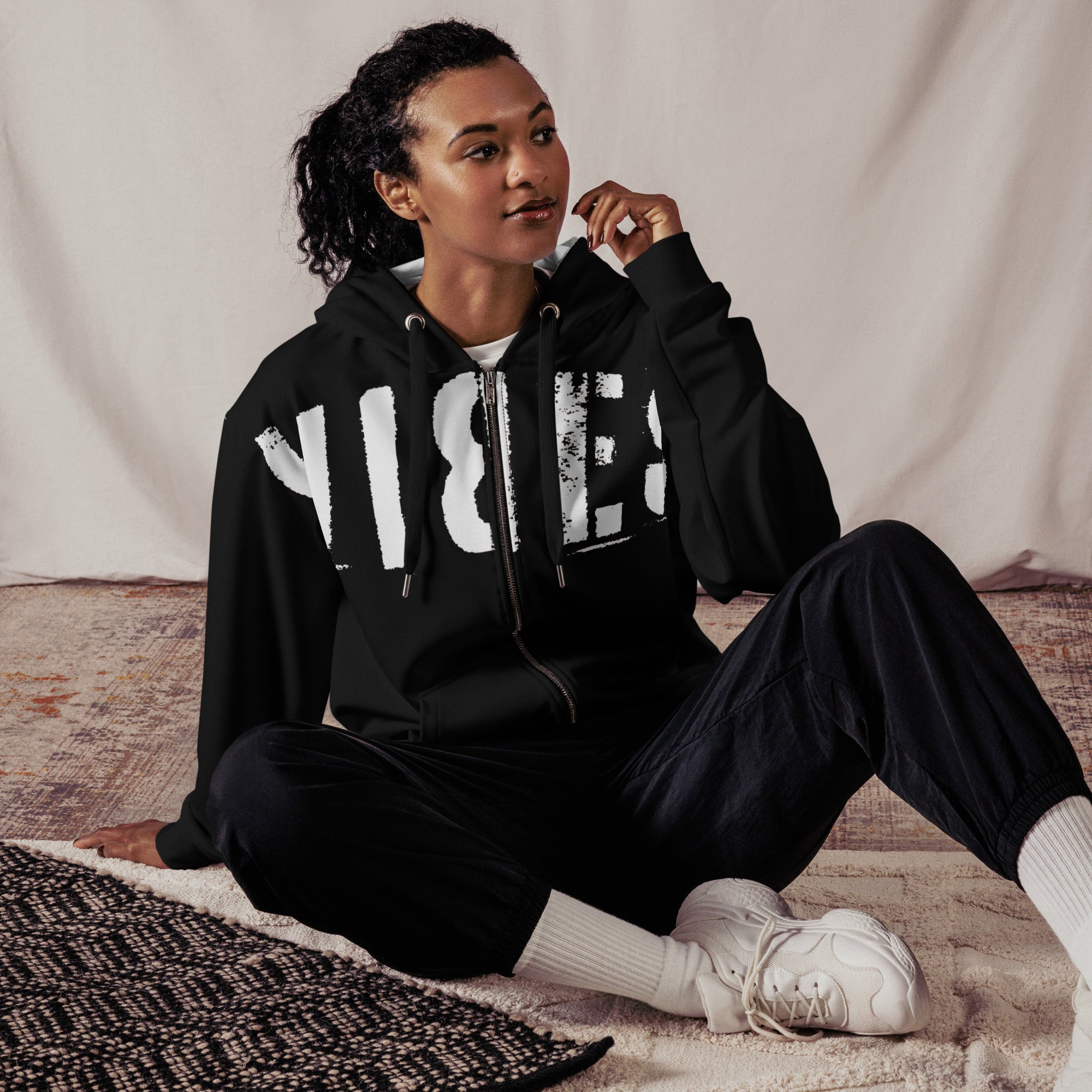 TOV Zip-Hoodie | VIBES II (Schwarz) * Unisex - Time Of Vibes