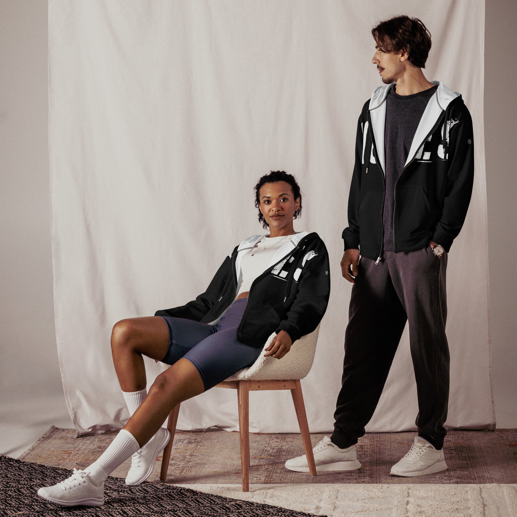 TOV Zip-Hoodie | VIBES II (Schwarz) * Unisex - Time Of Vibes