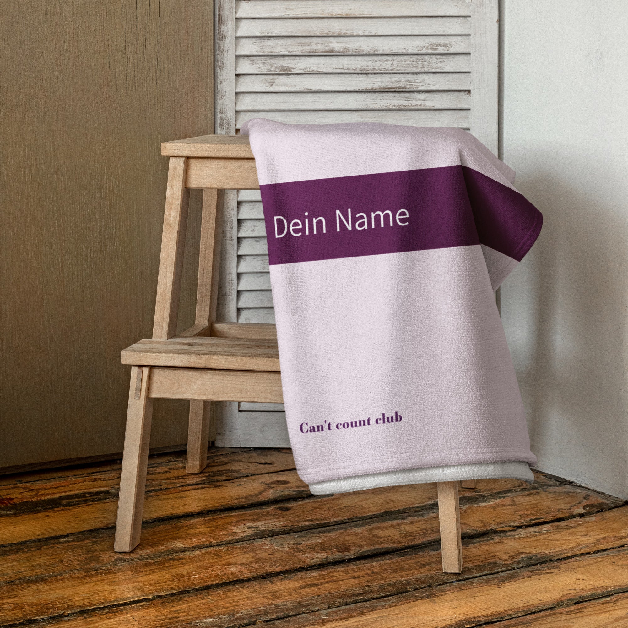 PILATES ZENTRUM Handtuch (zwei Größen) Inklusive Personalisierung! - Time Of Vibes