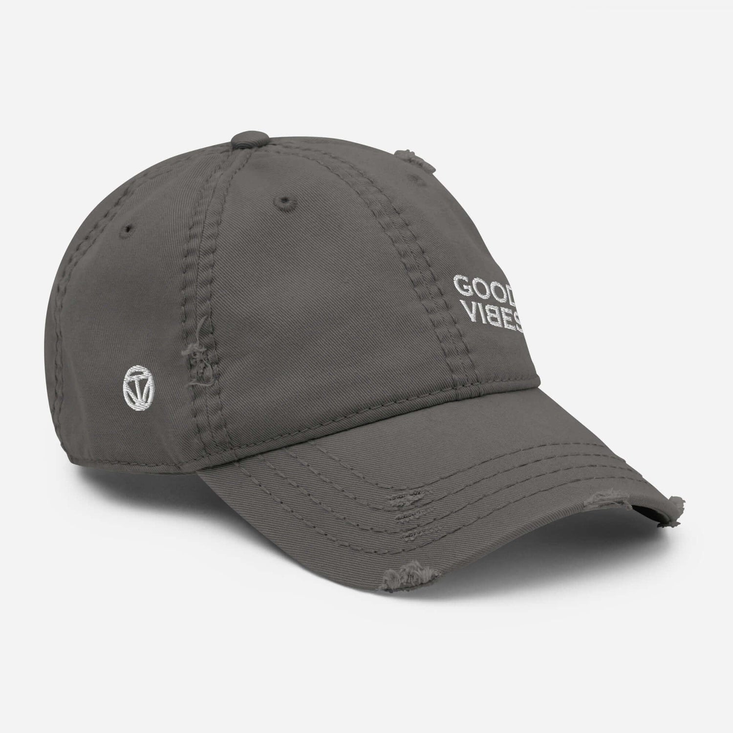 VIBES Baseball Mütze im Used-Look (Grau) - Time Of Vibes