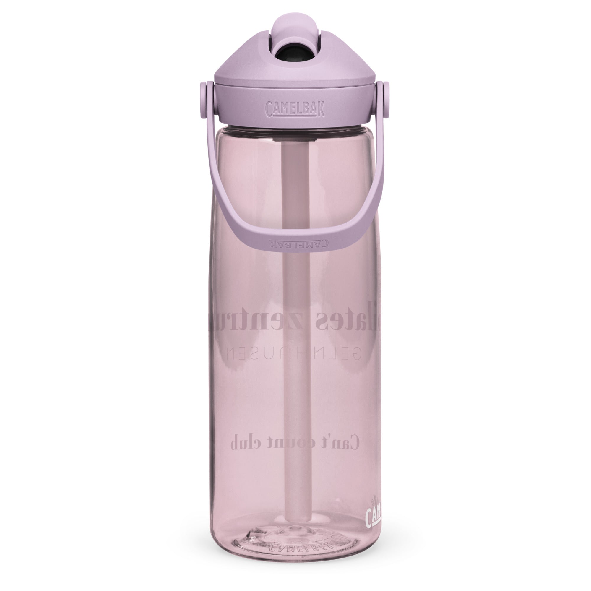 PILATES ZENTRUM Wasserflasche mit umklappbarem Trinkhalm - Time Of Vibes