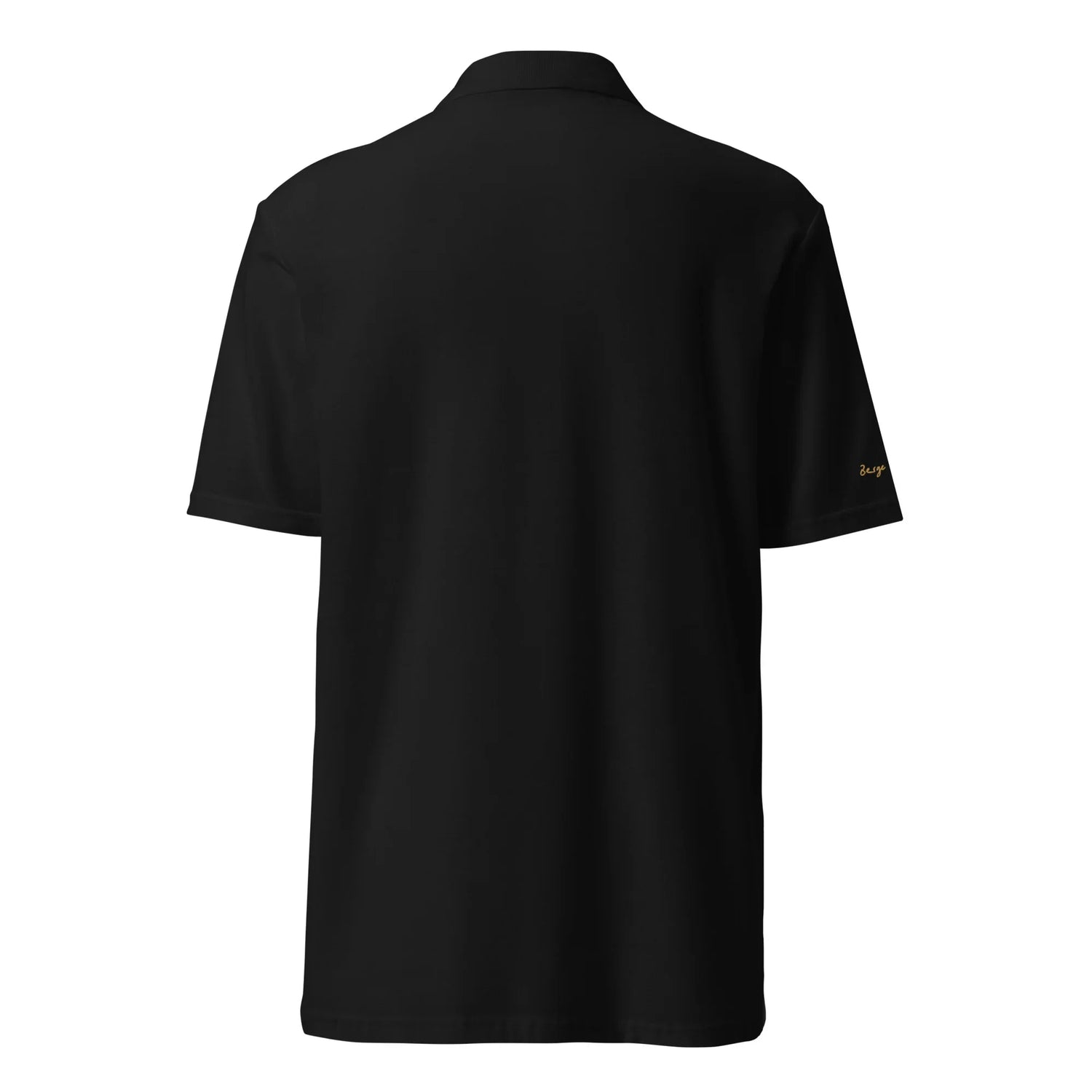 Unisex Piqué-Poloshirt (Schwarz) - Time Of Vibes