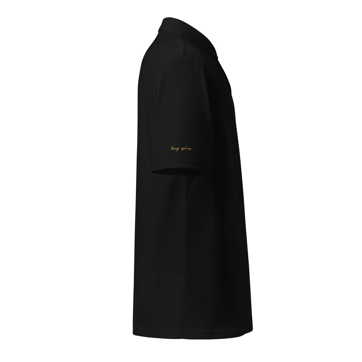 Unisex Piqué-Poloshirt (Schwarz) - Time Of Vibes