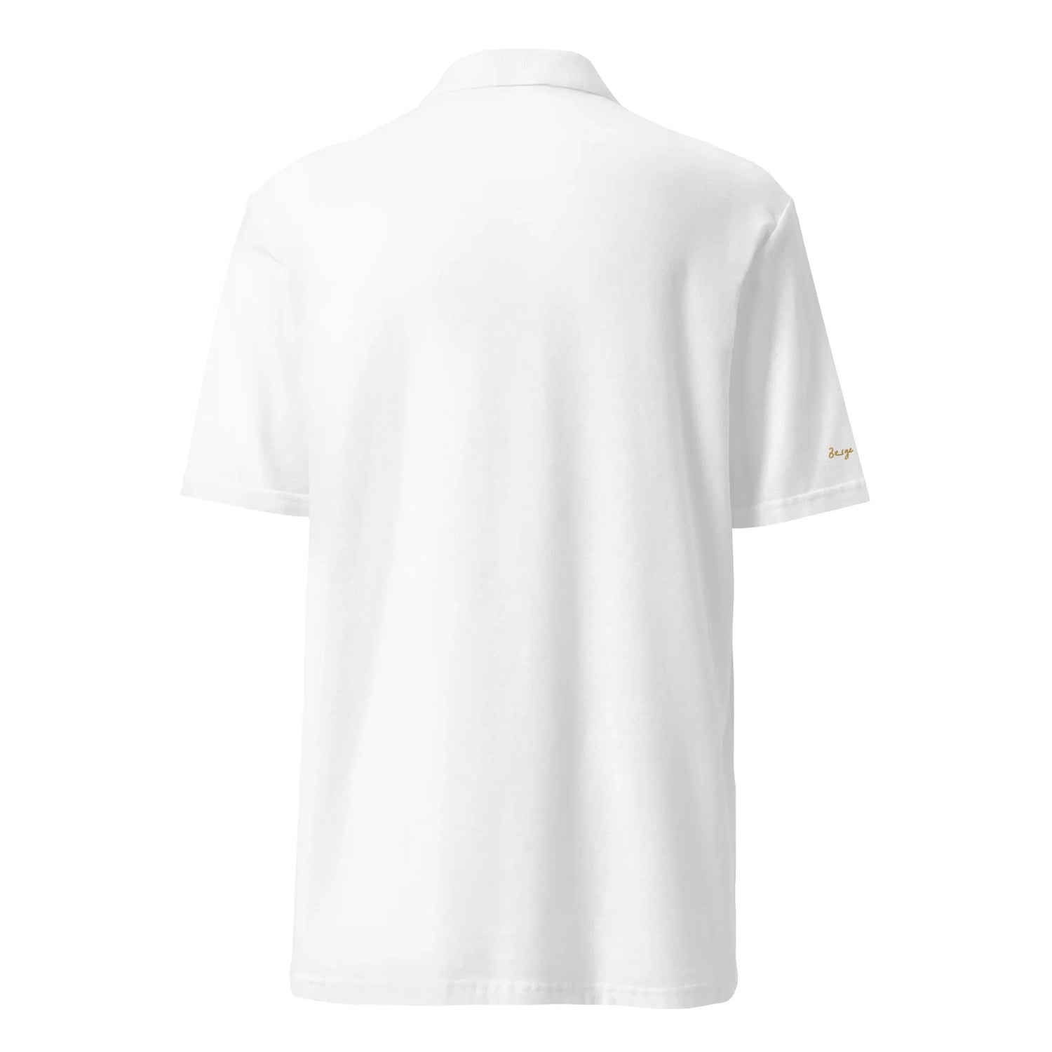 Unisex Piqué-Poloshirt (Weiß) - Time Of Vibes
