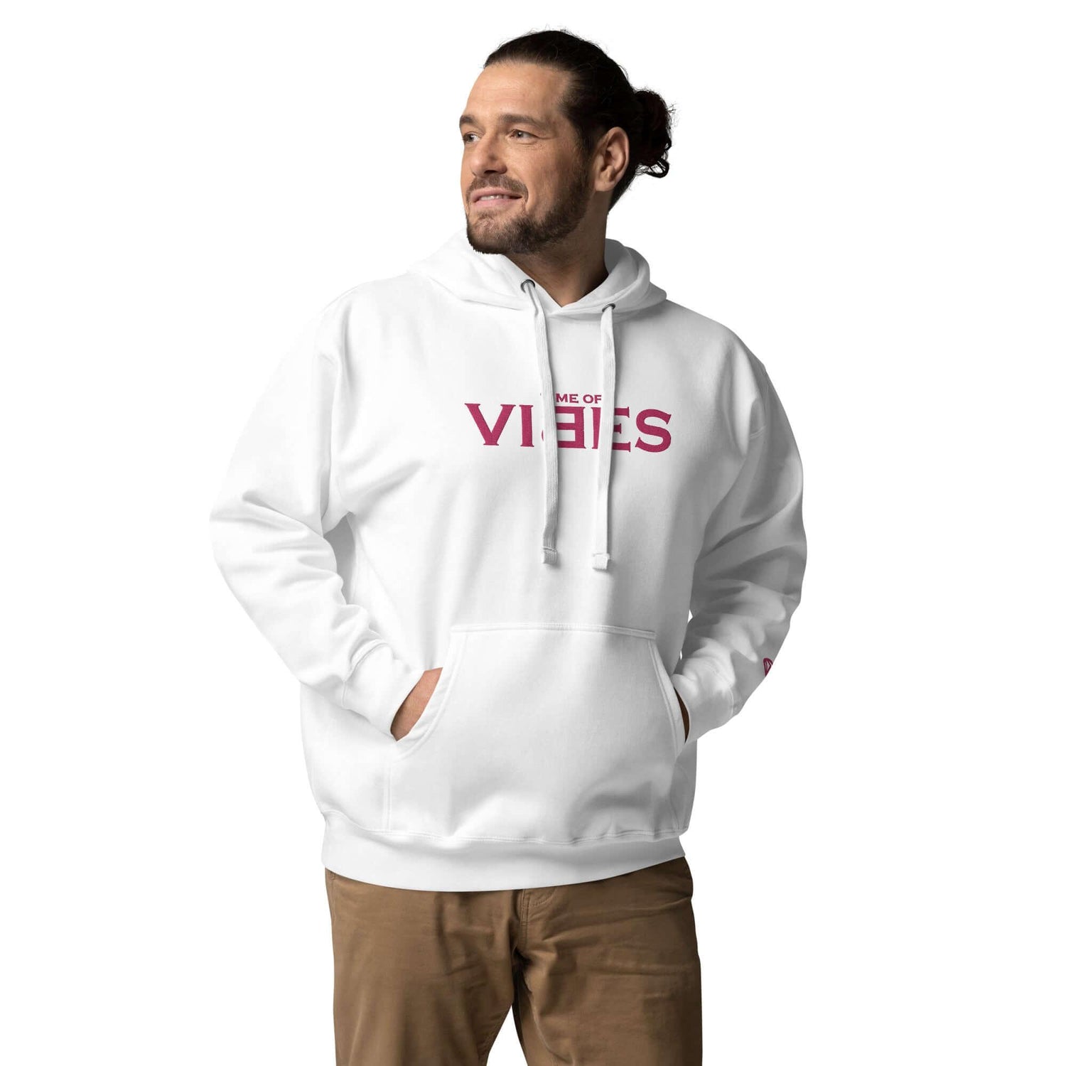 VIBES Hoodie TOV (Weiß/Pink) * Unisex - Time Of Vibes