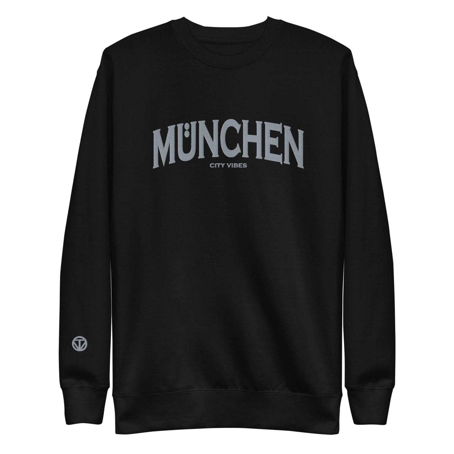 VIBES Premium Sweatshirt City | MÜNCHEN (Schwarz/Grau) * Unisex - Time Of Vibes