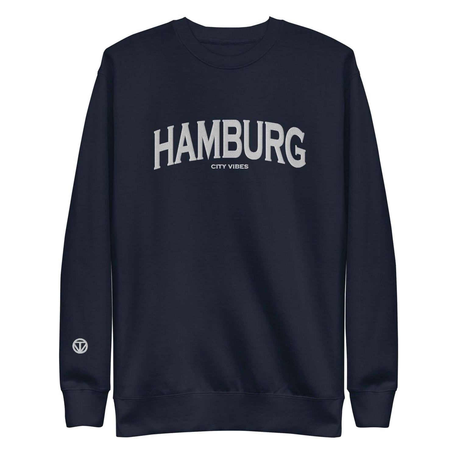 VIBES Premium Sweatshirt City | HAMBURG (Blau/Grau) * Unisex - Time Of Vibes