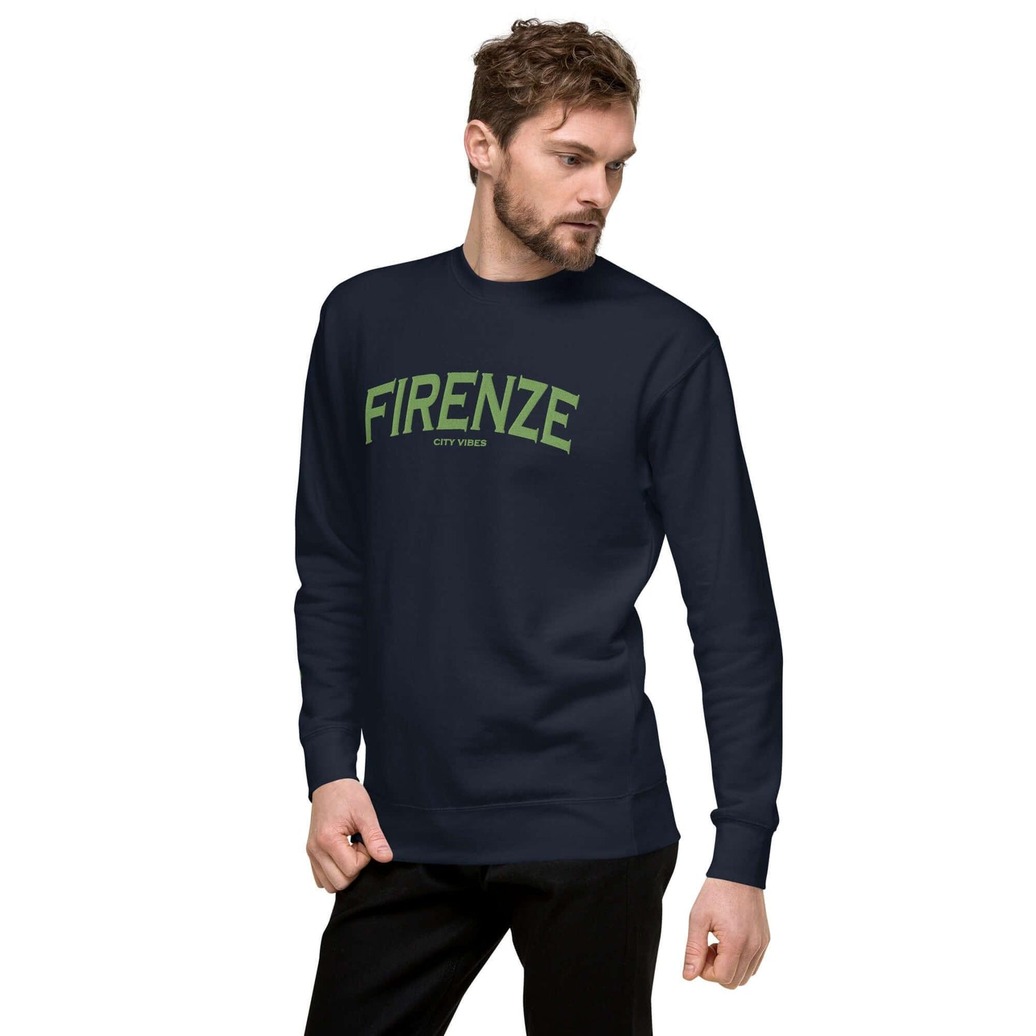VIBES Premium Sweatshirt City | FLORENZ (Blau/Grün) * Unisex - Time Of Vibes