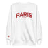 VIBES Premium Sweatshirt City | PARIS (Weiß/Rot) * Unisex - Time Of Vibes