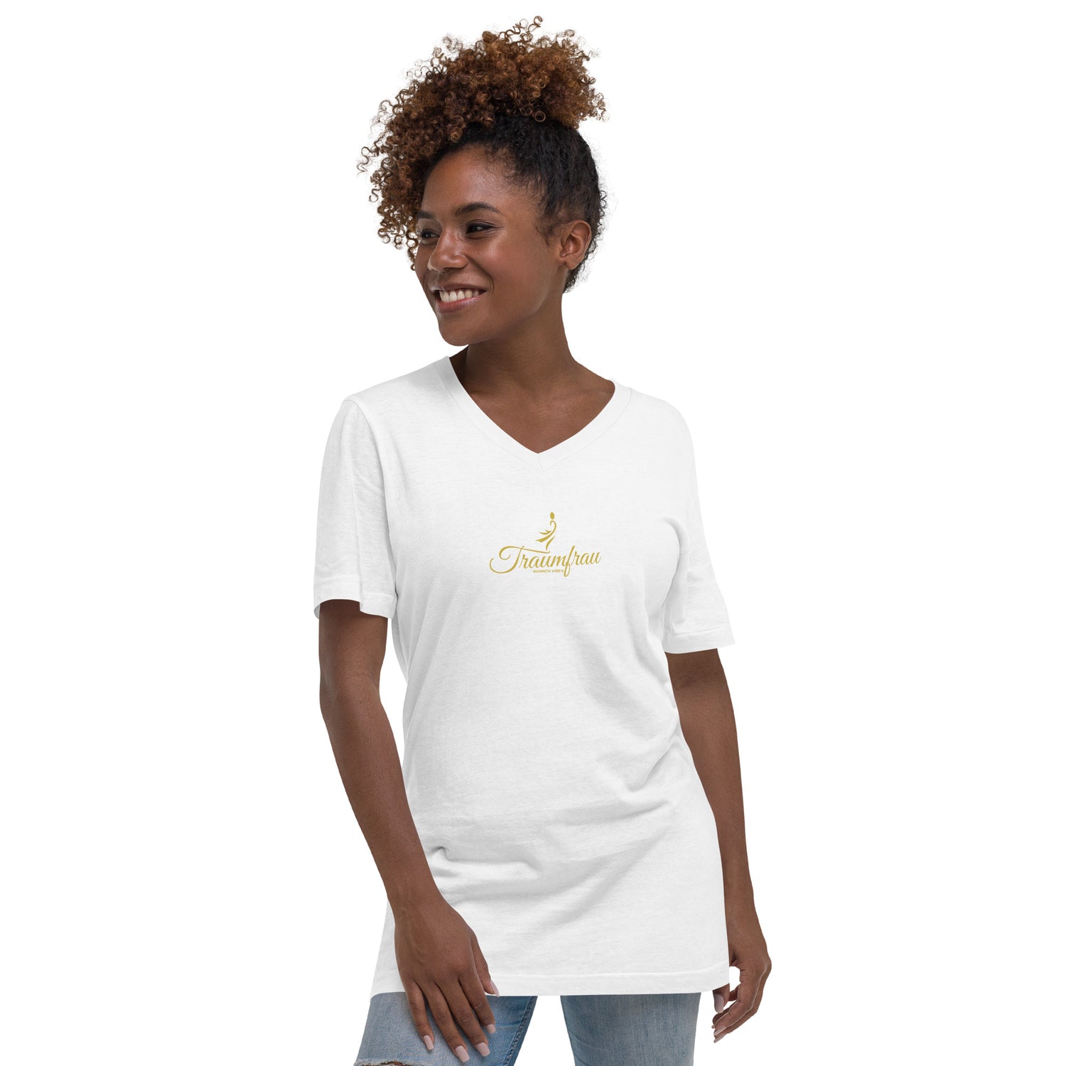 TOV T-Shirt mit V-Ausschnitt | TRAUMFRAU - Time Of Vibes