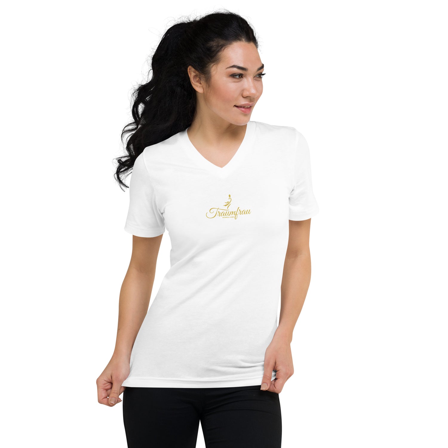 TOV T-Shirt mit V-Ausschnitt | TRAUMFRAU - Time Of Vibes