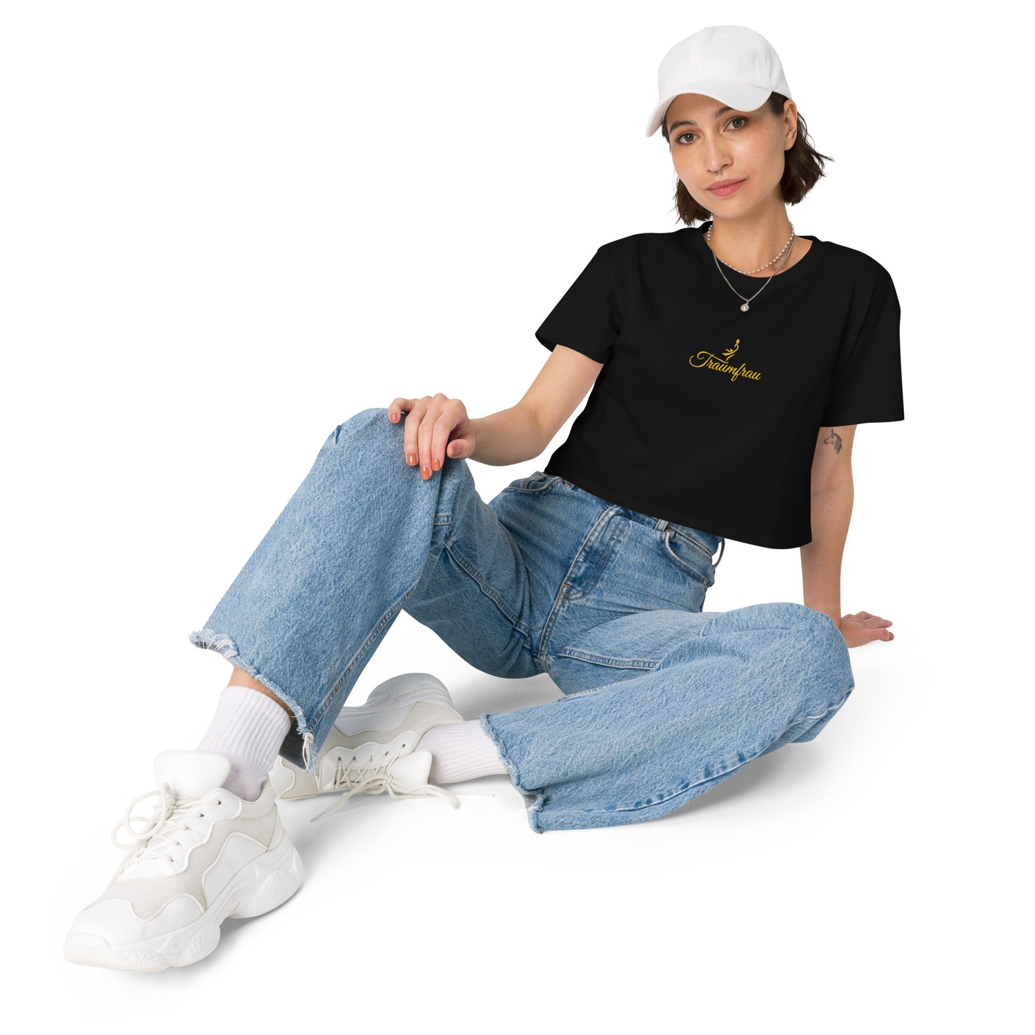 TOV Crop-Top T-Shirt | TRAUMFRAU (zwei Farben) - Time Of Vibes