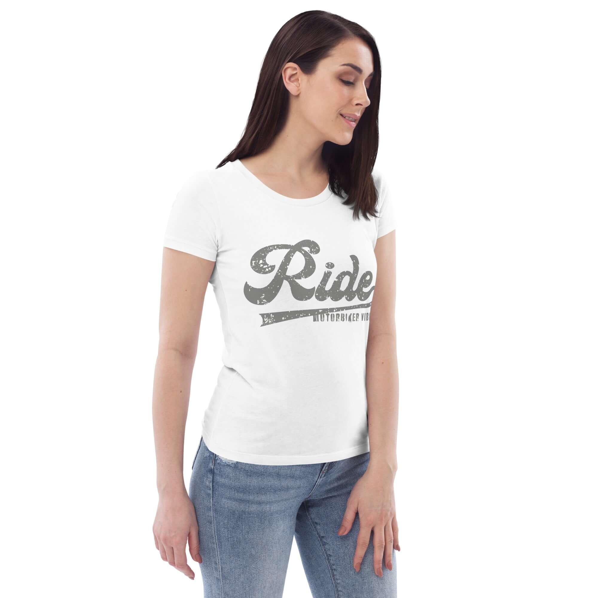 VIBES T-Shirt 2 | RIDE (Weiß/Grau) * Damen - Time Of Vibes