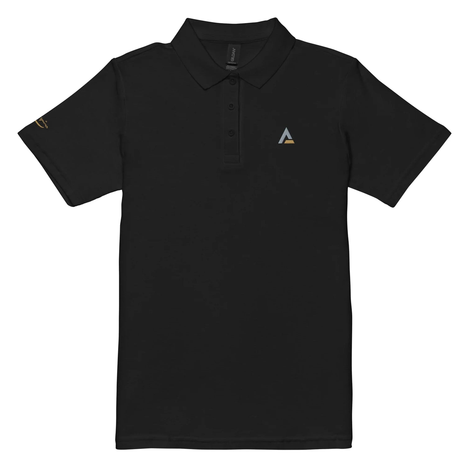 Piqué-Poloshirt für Damen (Schwarz) - Time Of Vibes