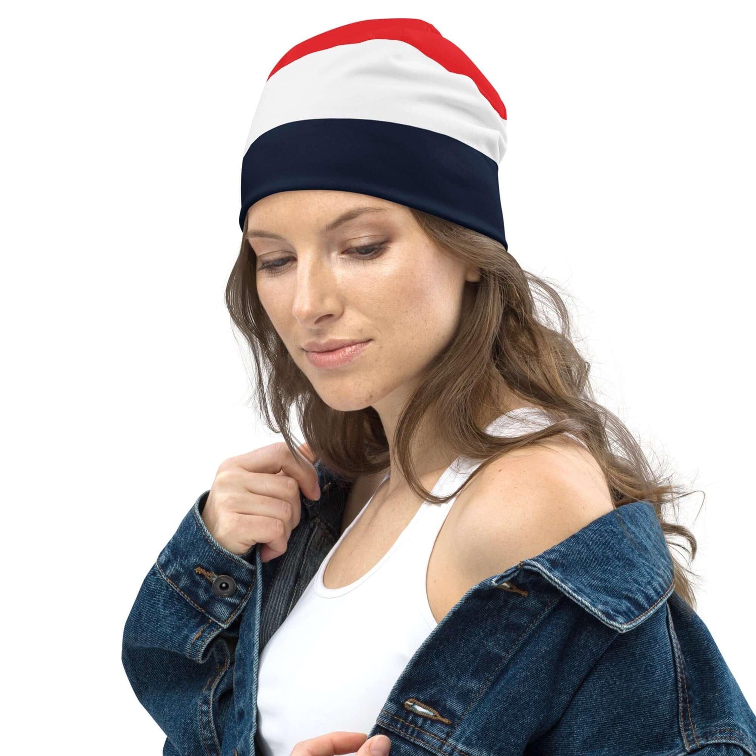 VIBES Beanie Unisex | MODERN (Blau/Weiß/Rot) - Time Of Vibes