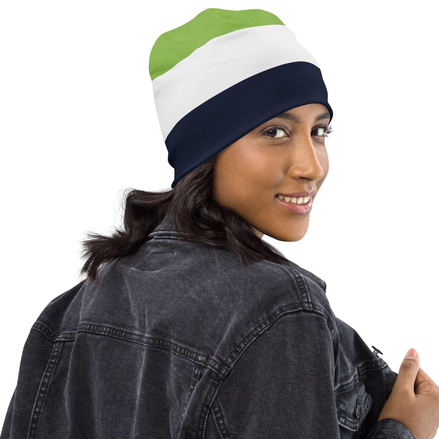 VIBES Beanie Unisex | MODERN (Blau/Weiß/Grün) - Time Of Vibes