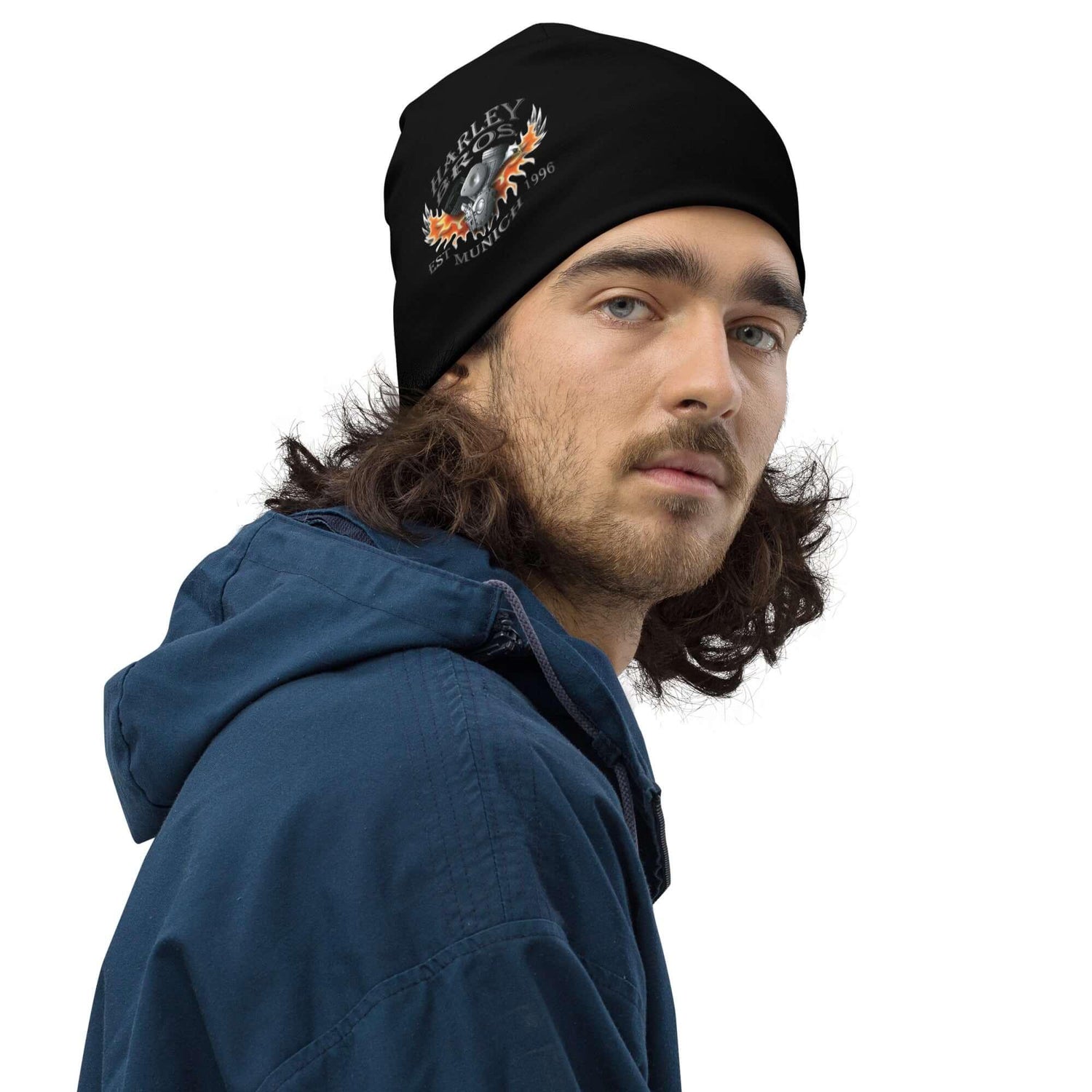 HARLEY BROS Beanie 23 (Schwarz) - Time Of Vibes