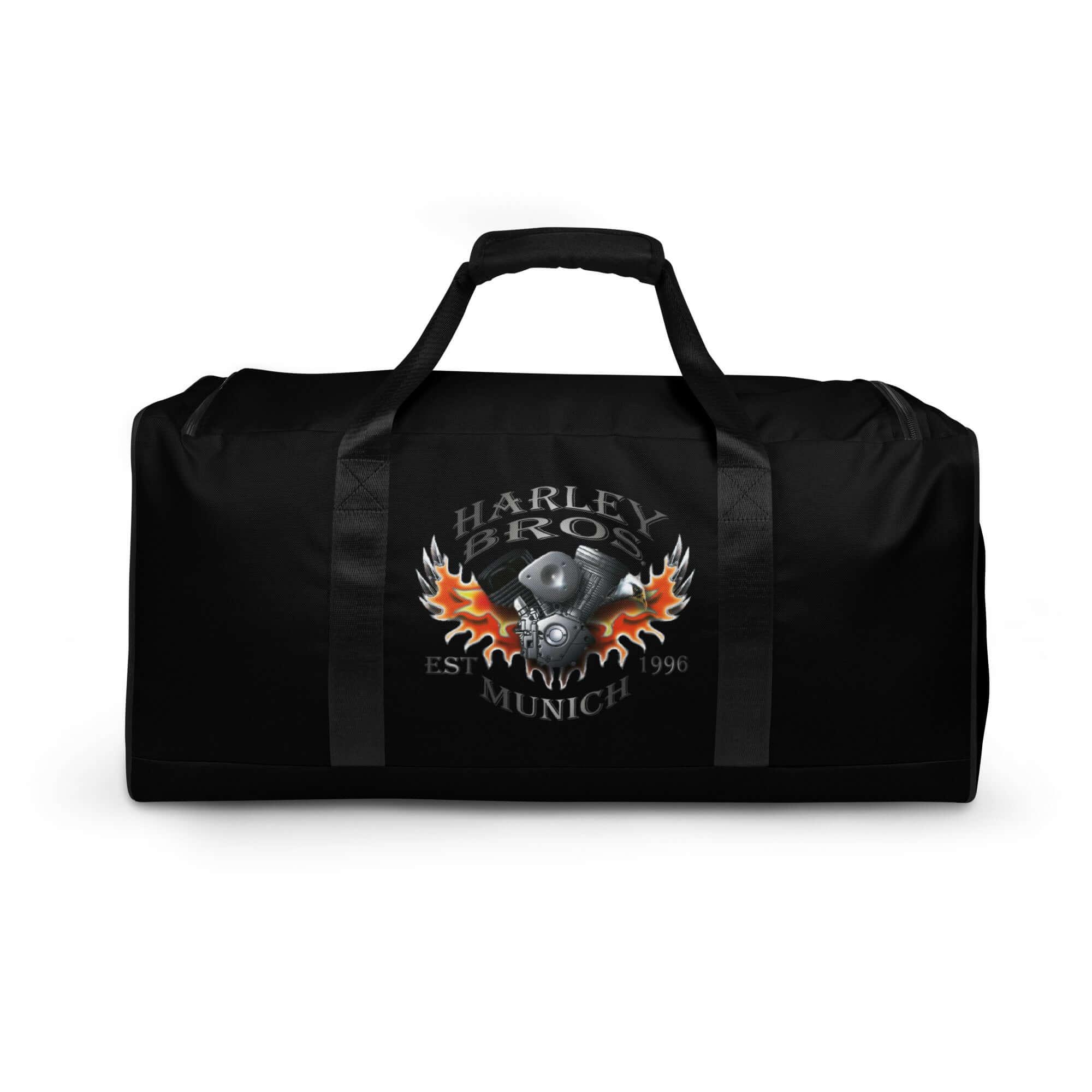 HARLEY BROS Reisetasche 23 (Schwarz) - mit Name - Time Of Vibes