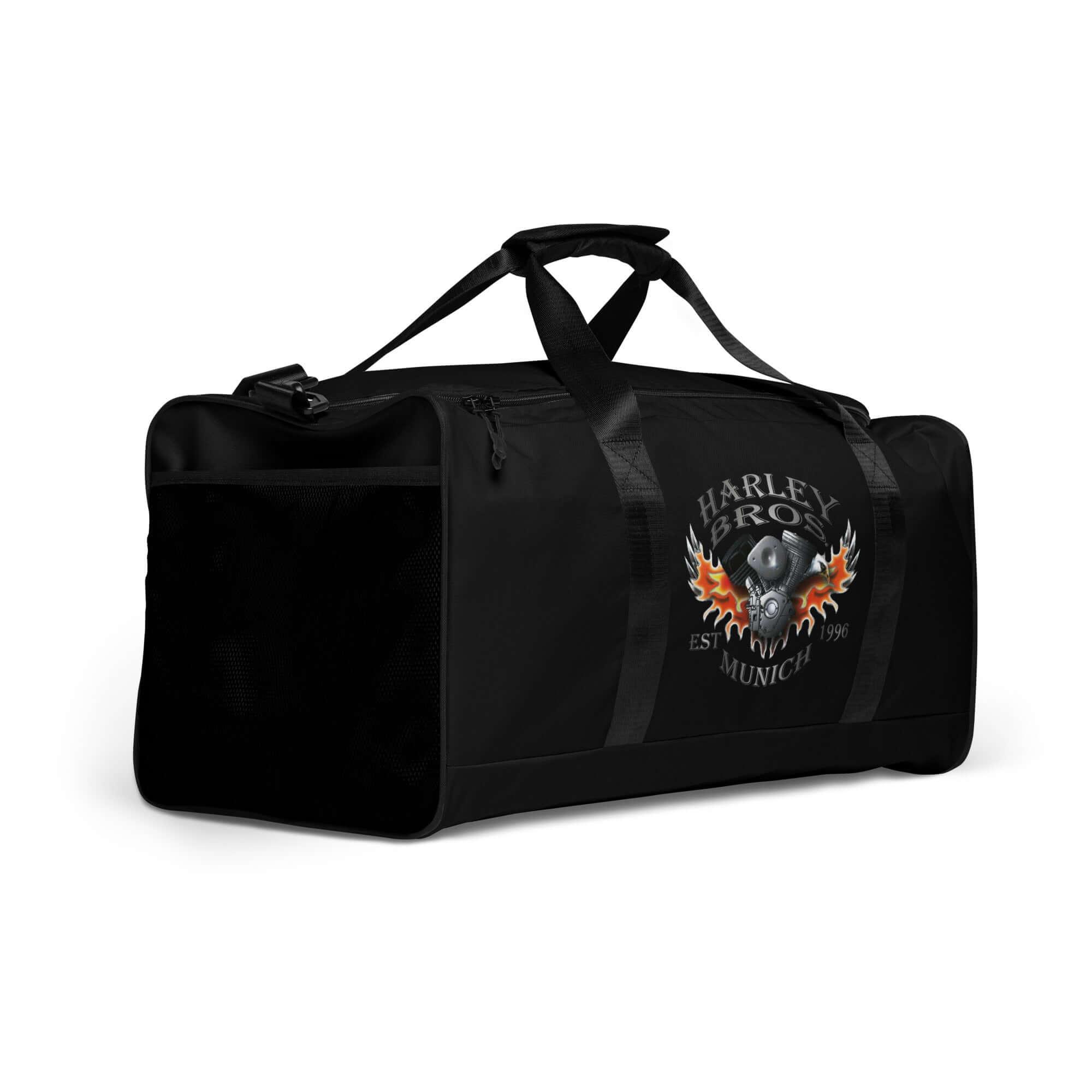 HARLEY BROS Reisetasche 23 (Schwarz) - mit Name - Time Of Vibes
