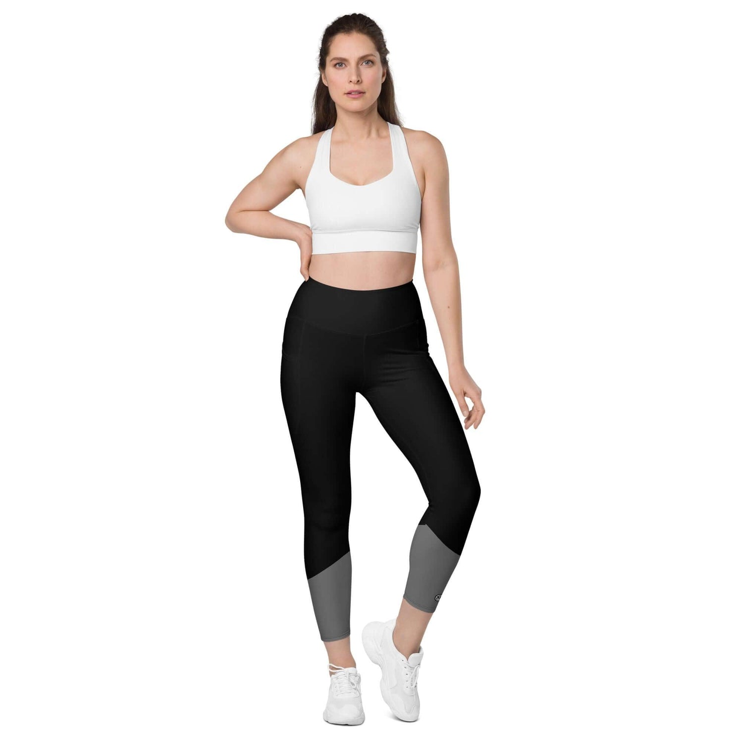 VIBES Leggings mit Taschen | ABSTRAKT (Schwarz) - Time Of Vibes
