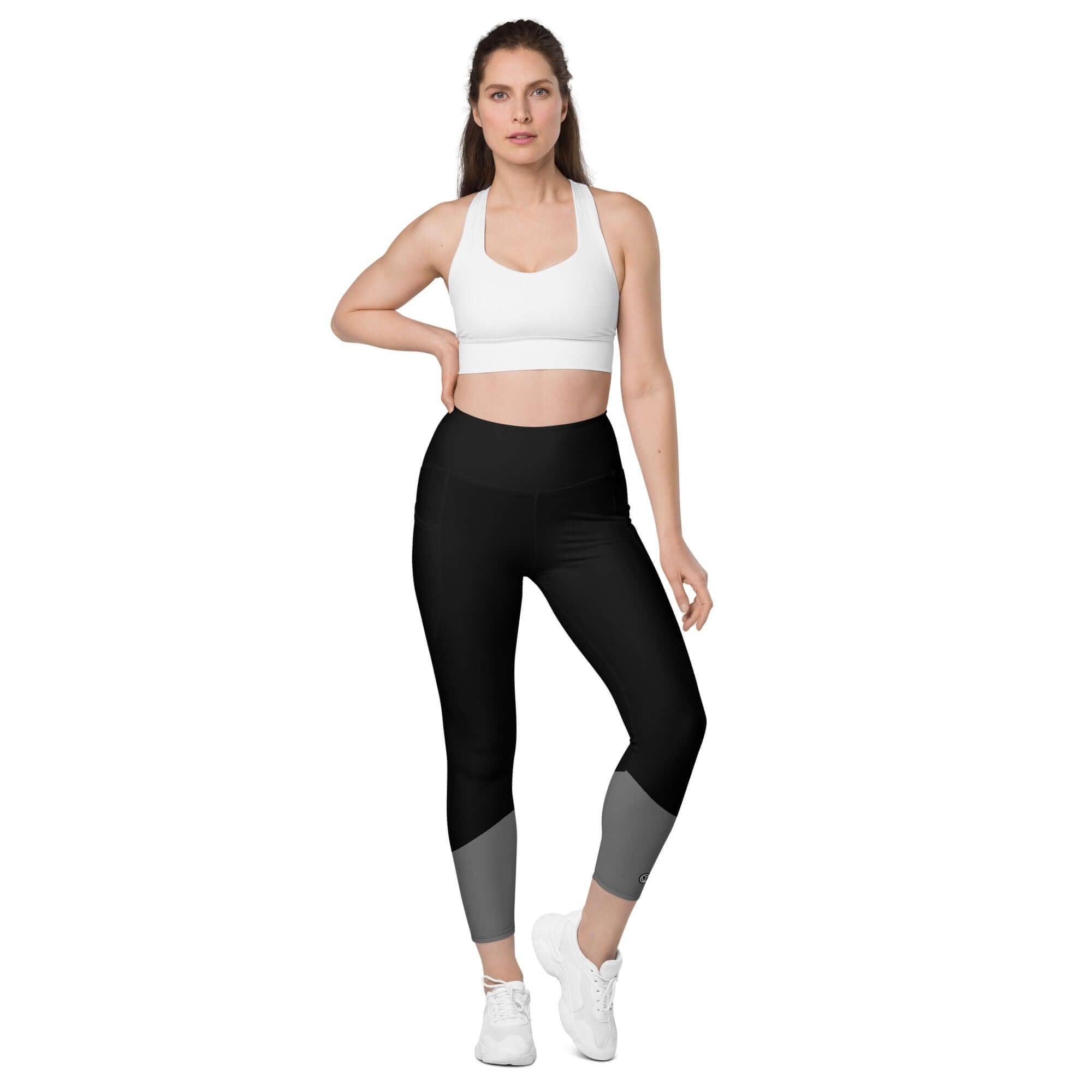 VIBES Leggings mit Taschen | ABSTRAKT (Schwarz) - Time Of Vibes