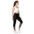 VIBES Leggings mit Taschen | ABSTRAKT (Schwarz) - Time Of Vibes