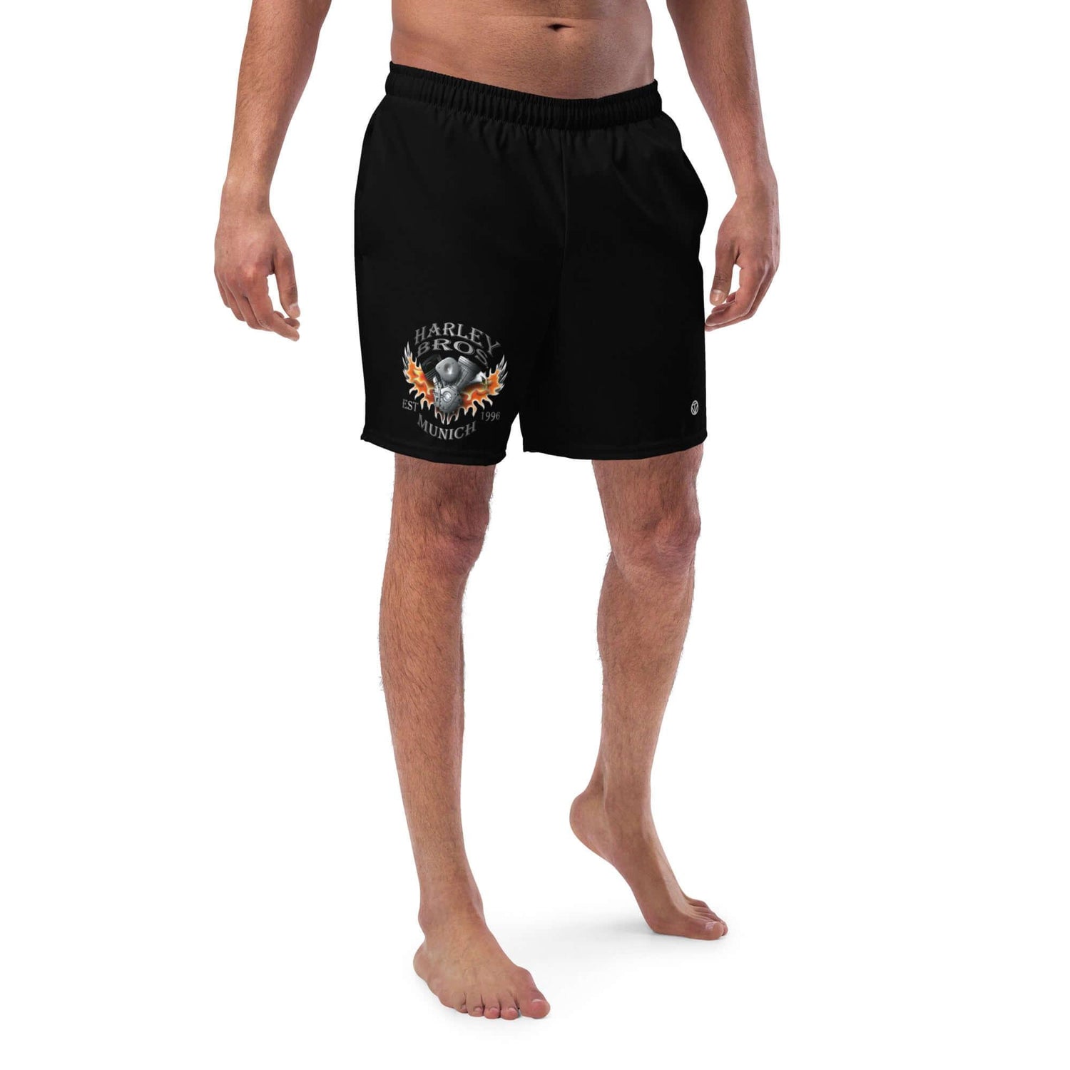 HARLEY BROS Herren Badehose 23 (Schwarz) - Time Of Vibes