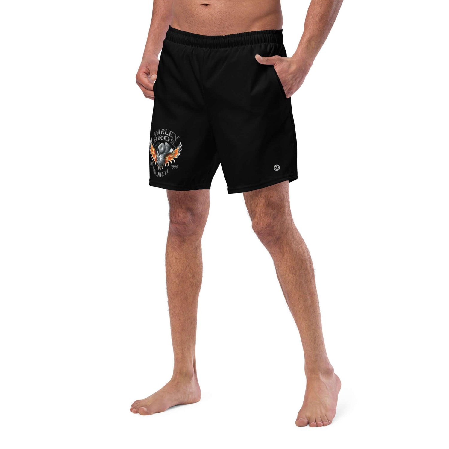 HARLEY BROS Herren Badehose 23 (Schwarz) - Time Of Vibes