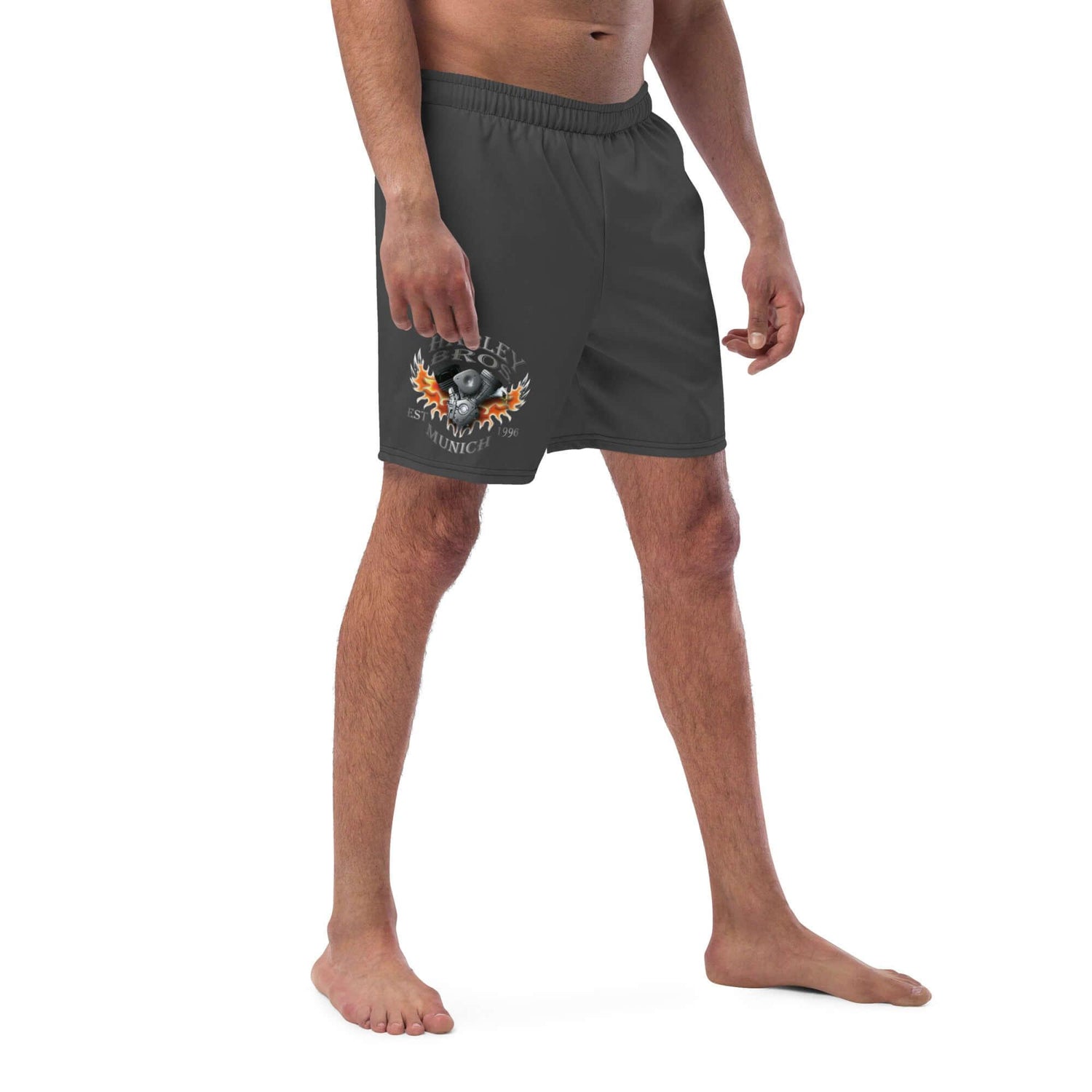HARLEY BROS Herren Badehose 23 (Grau) - Time Of Vibes