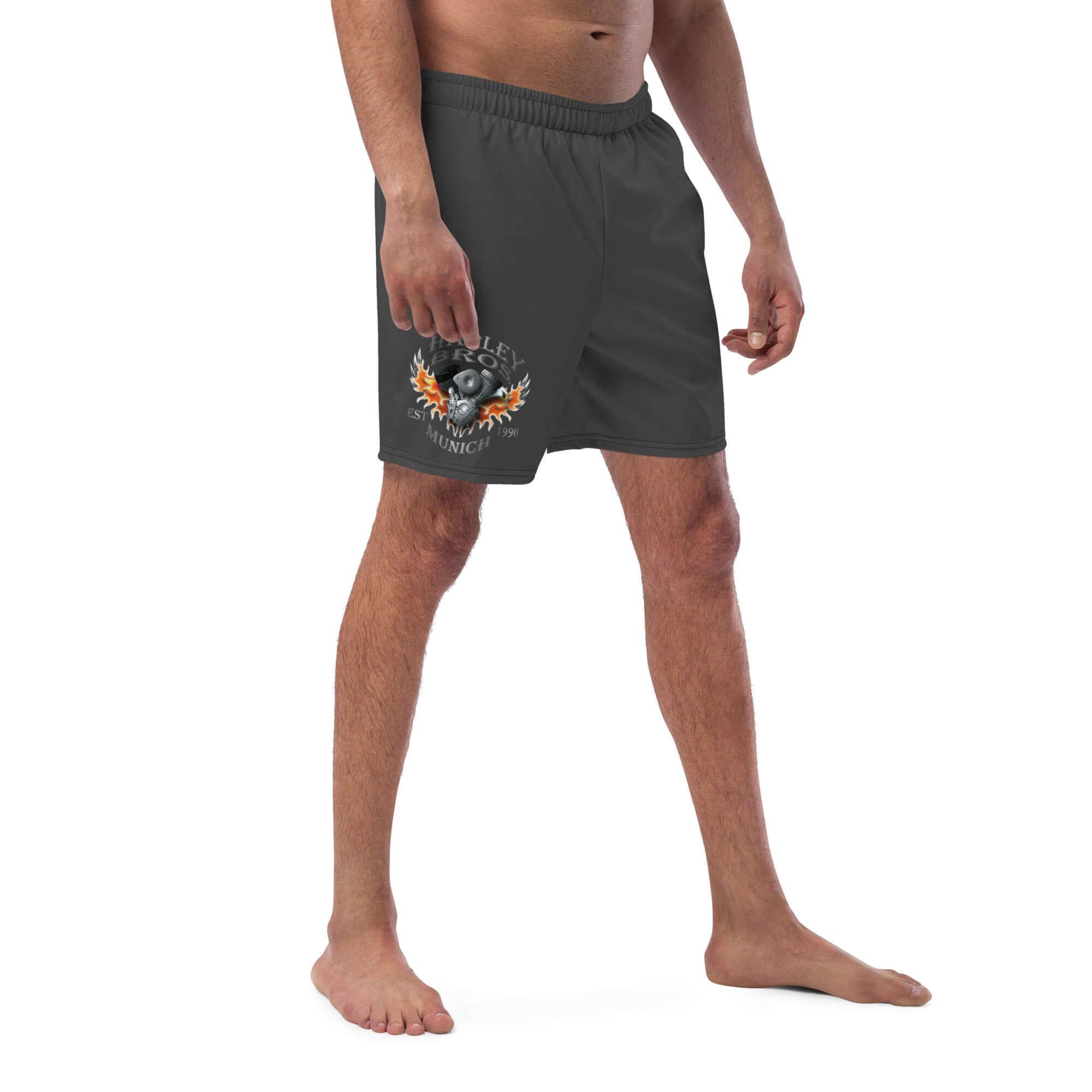 HARLEY BROS Herren Badehose 23 (Grau) - Time Of Vibes