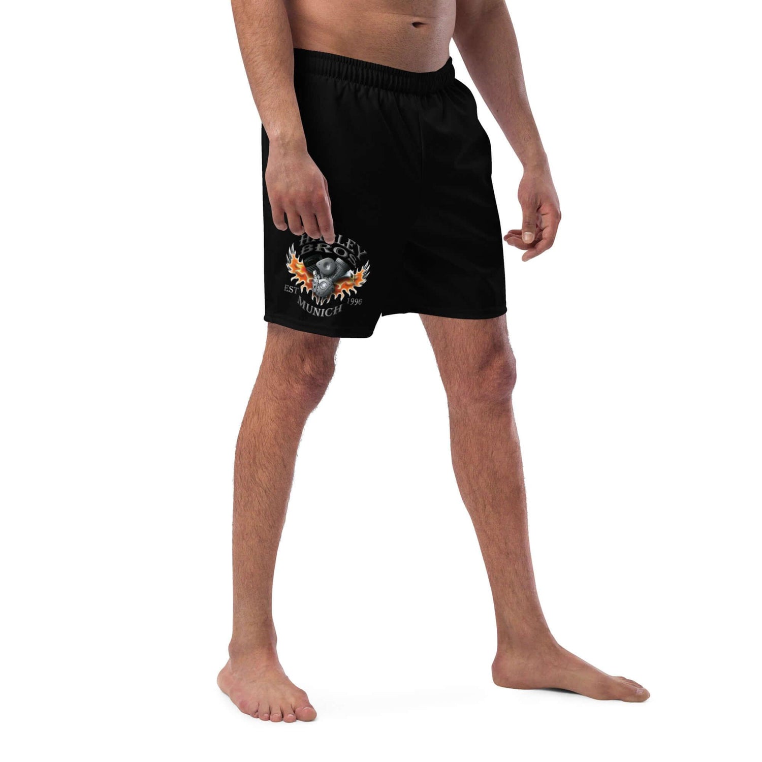 HARLEY BROS Herren Badehose 23 (Schwarz) - Time Of Vibes