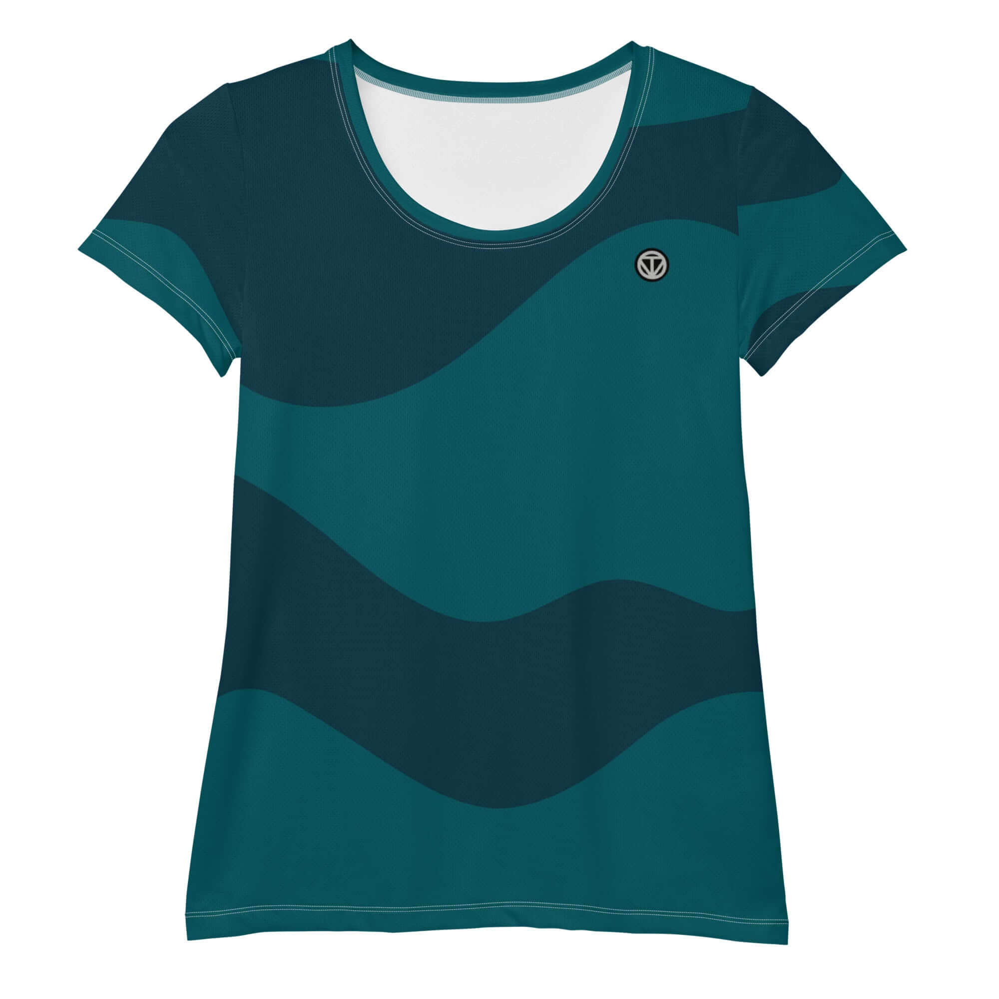 TIME OF VIBES TOV Damen Sport T-Shirt ABSTRACT (Blau) - €45,00
