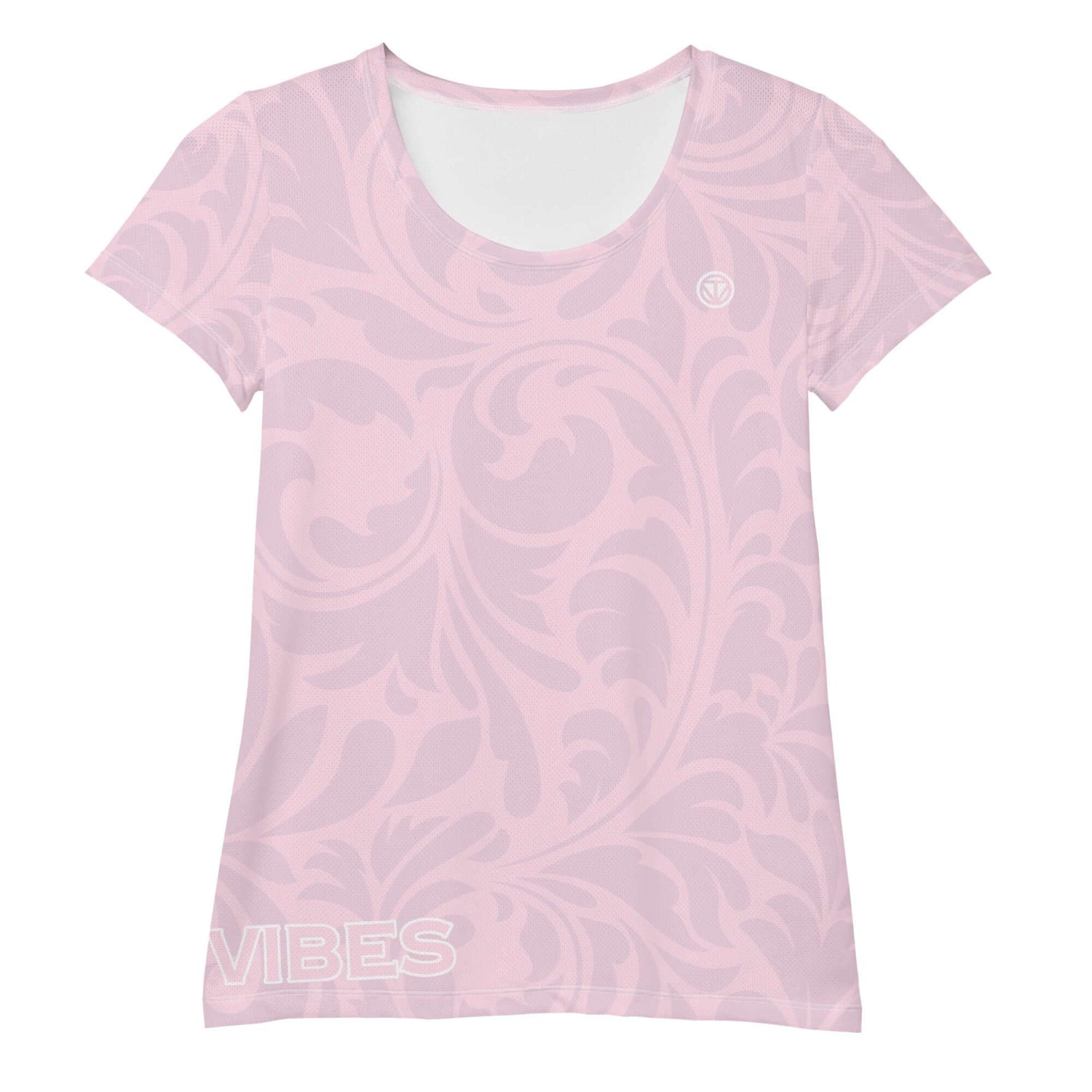 VIBES Sportshirt Damen | FLORAL (Rosa) - Time Of Vibes
