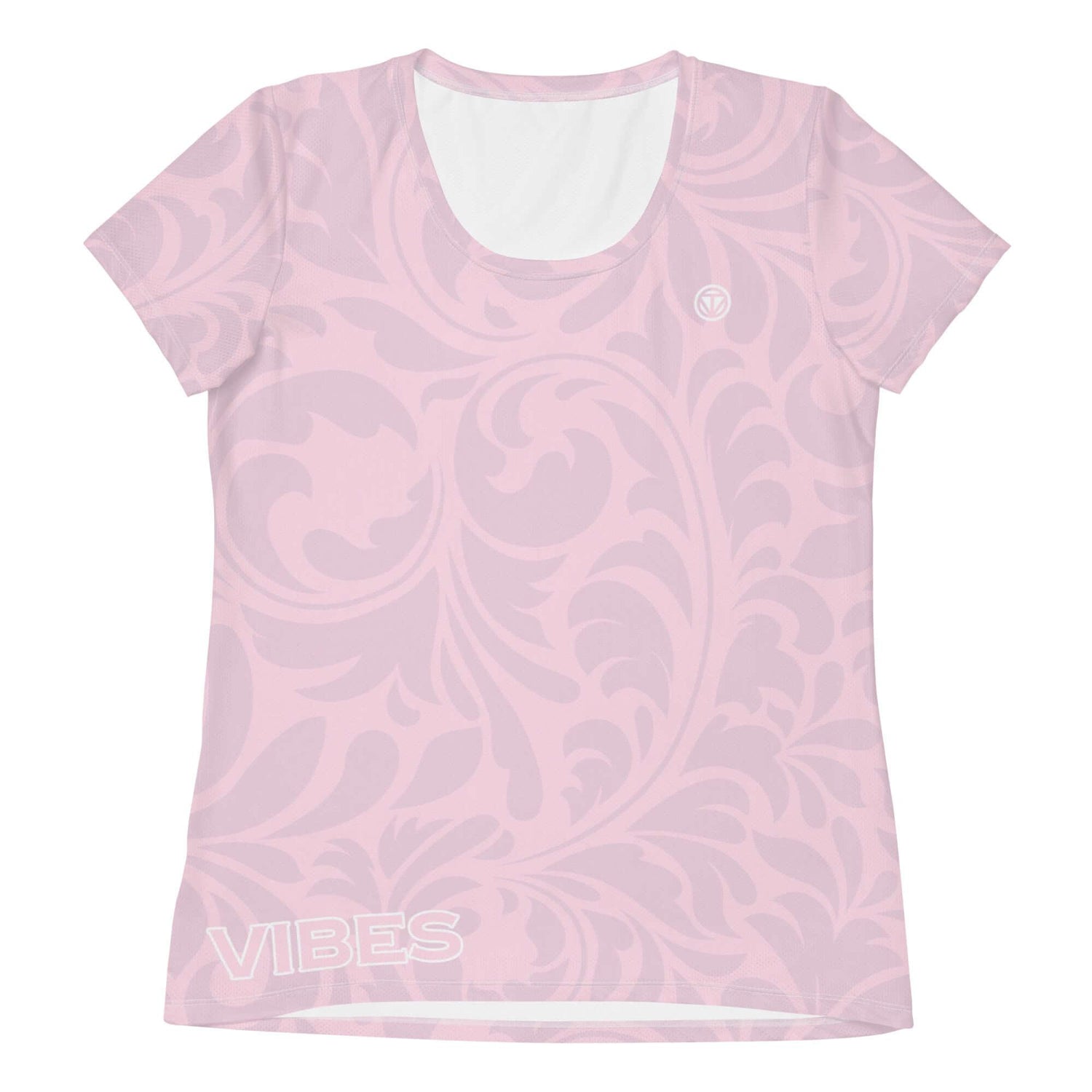 VIBES Sportshirt Damen | FLORAL (Rosa) - Time Of Vibes